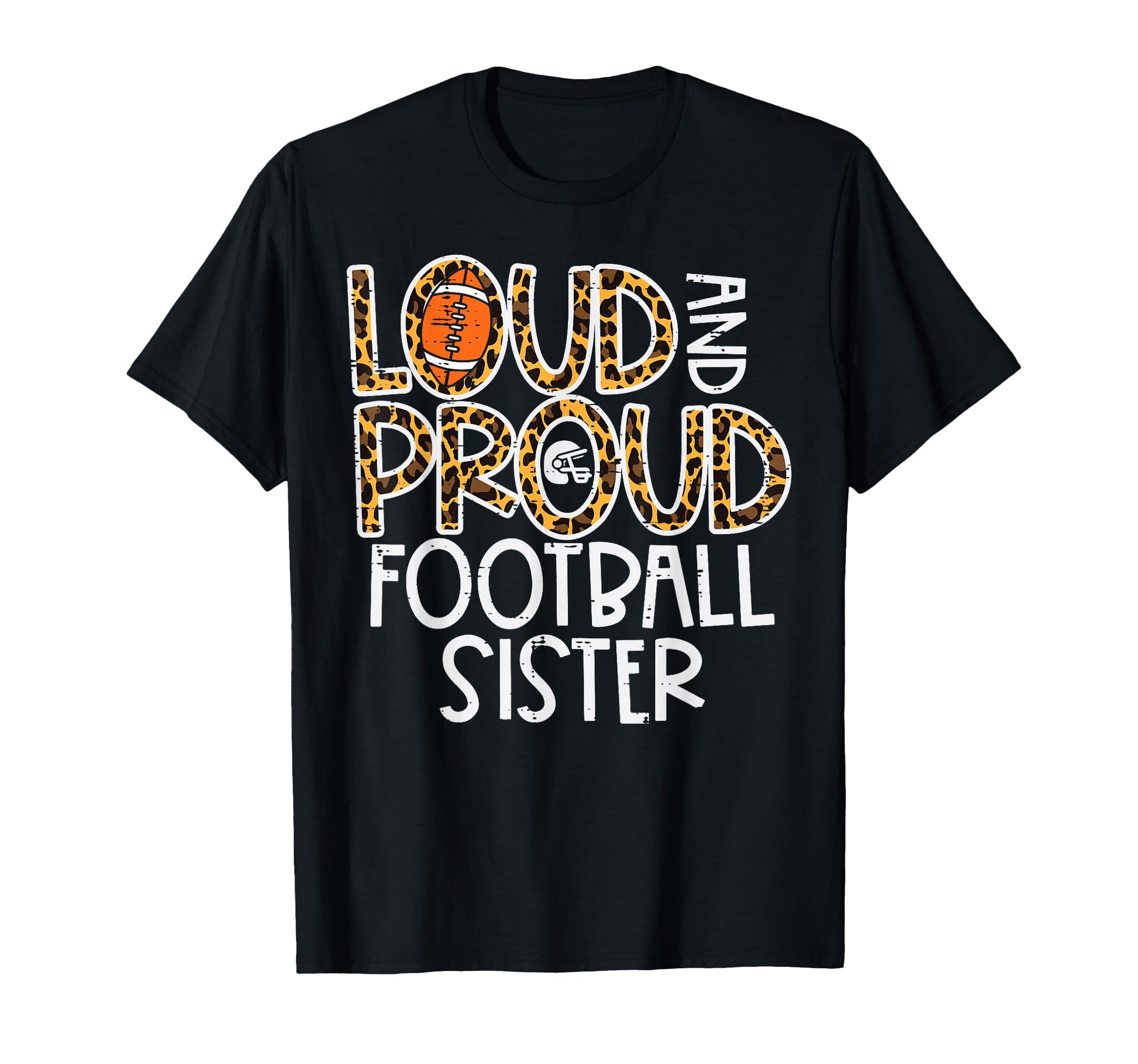 Leopard Loud Proud American Football T-Shirt - Minimalist Print for Adults - T-Shirt, Sweatshirt, Hoodie