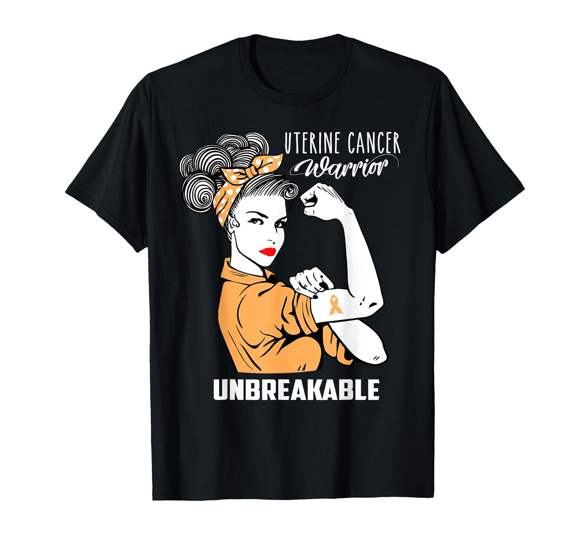 Uterine Cancer Warrior Unbreakable T-Shirt - Novelty Apparel Unisex - T-Shirt, Sweatshirt, Hoodie