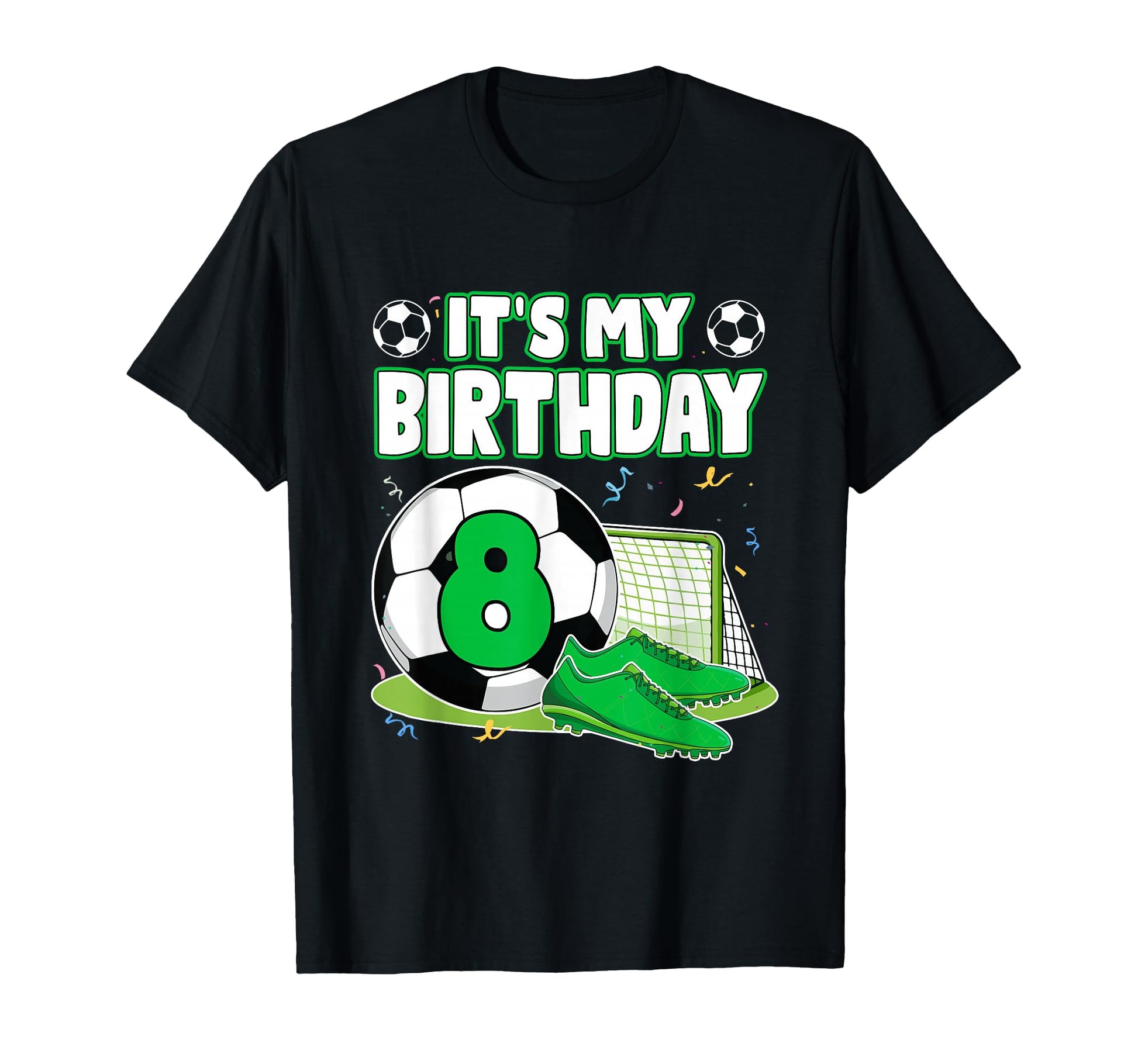 Its My 8Th Birthday Soccer Party 8 T-Shirt - Aesthetic Graphic Men Women - T-Shirt, Sweatshirt, Hoodie