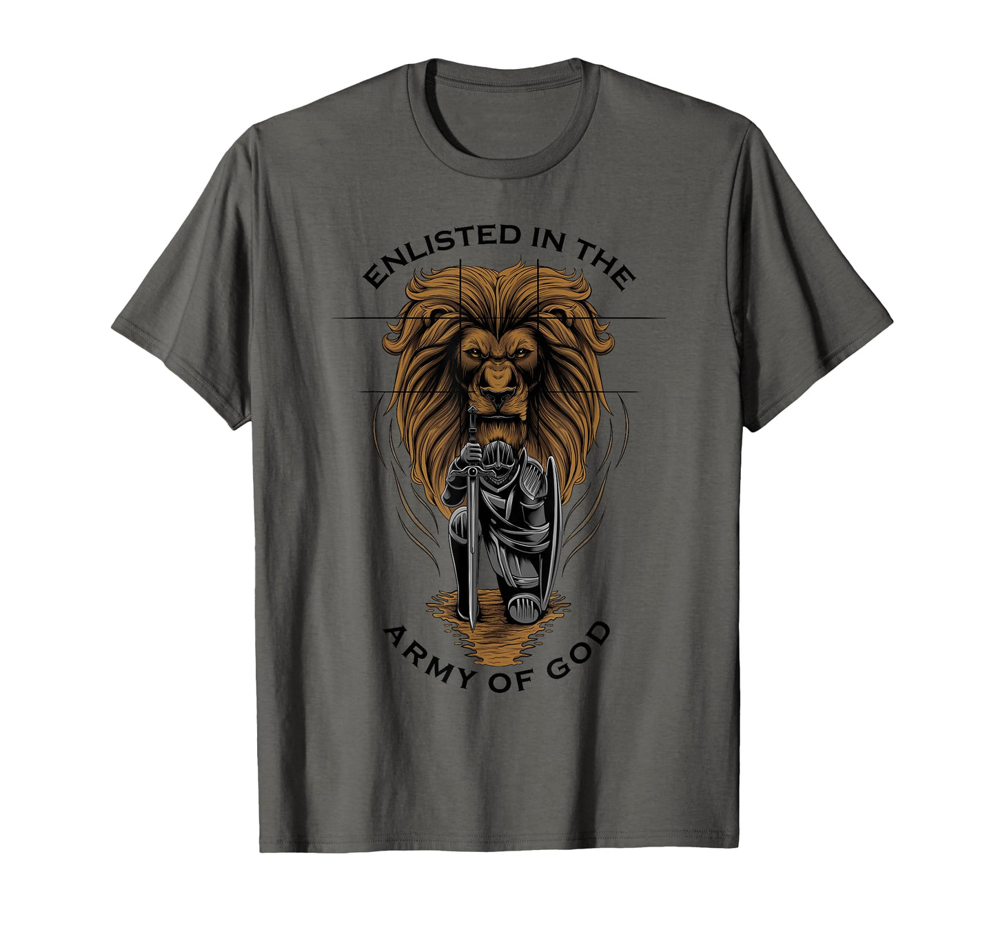 Gods Army Christian Faith Lion Warrior T-Shirt - Aesthetic Graphic Unisex - T-Shirt, Sweatshirt, Hoodie