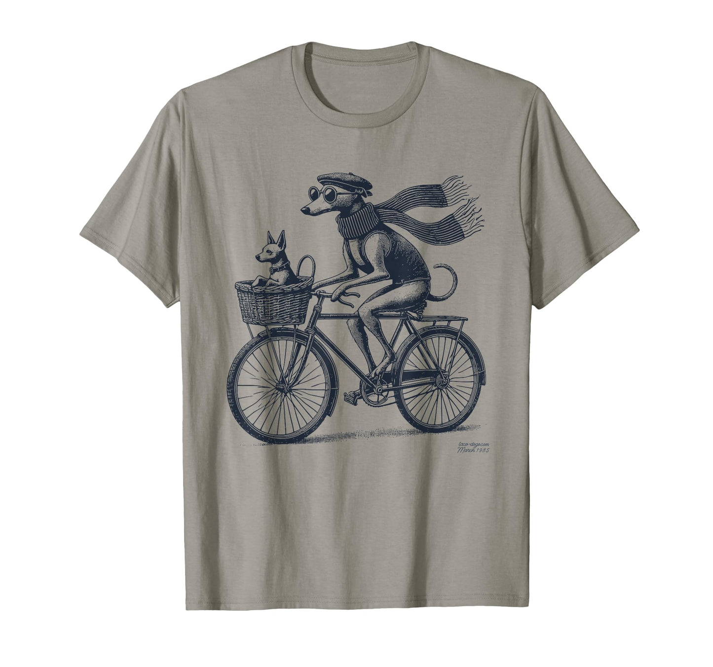 Italian Greyhound Whippet Bicycle Cycling T-Shirt - Novelty Apparel Unisex - T-Shirt, Sweatshirt, Hoodie