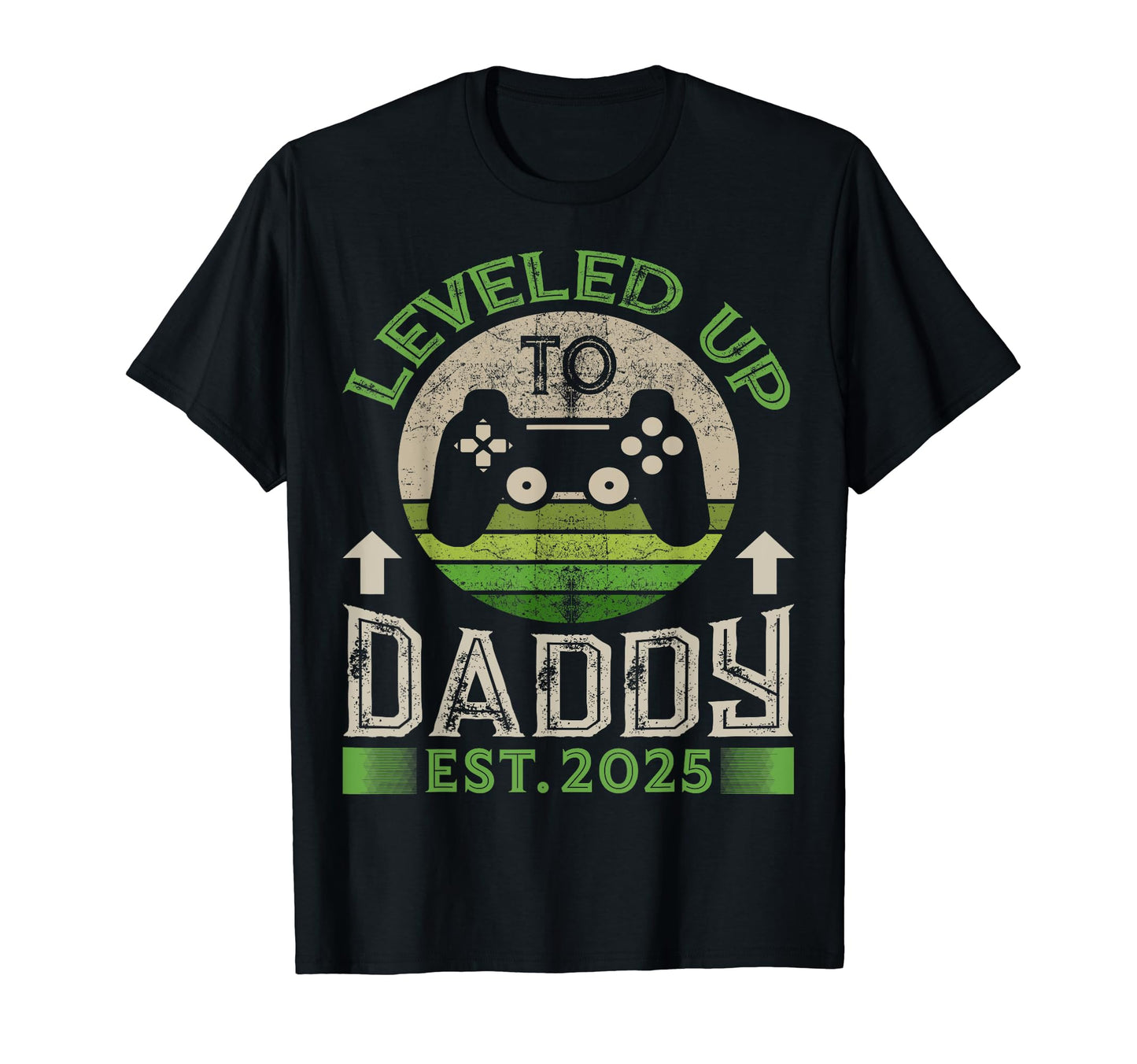 Leveling Up To Dad 2025 Soon To Be Dad T-Shirt - Novelty Apparel Unisex - T-Shirt, Sweatshirt, Hoodie