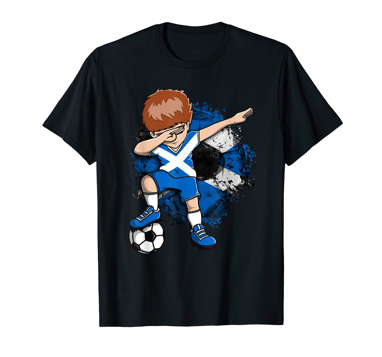 Dabbing Soccer Scotland Jersey T-Shirt - Streetwear Style for Adults - T-Shirt, Sweatshirt, Hoodie