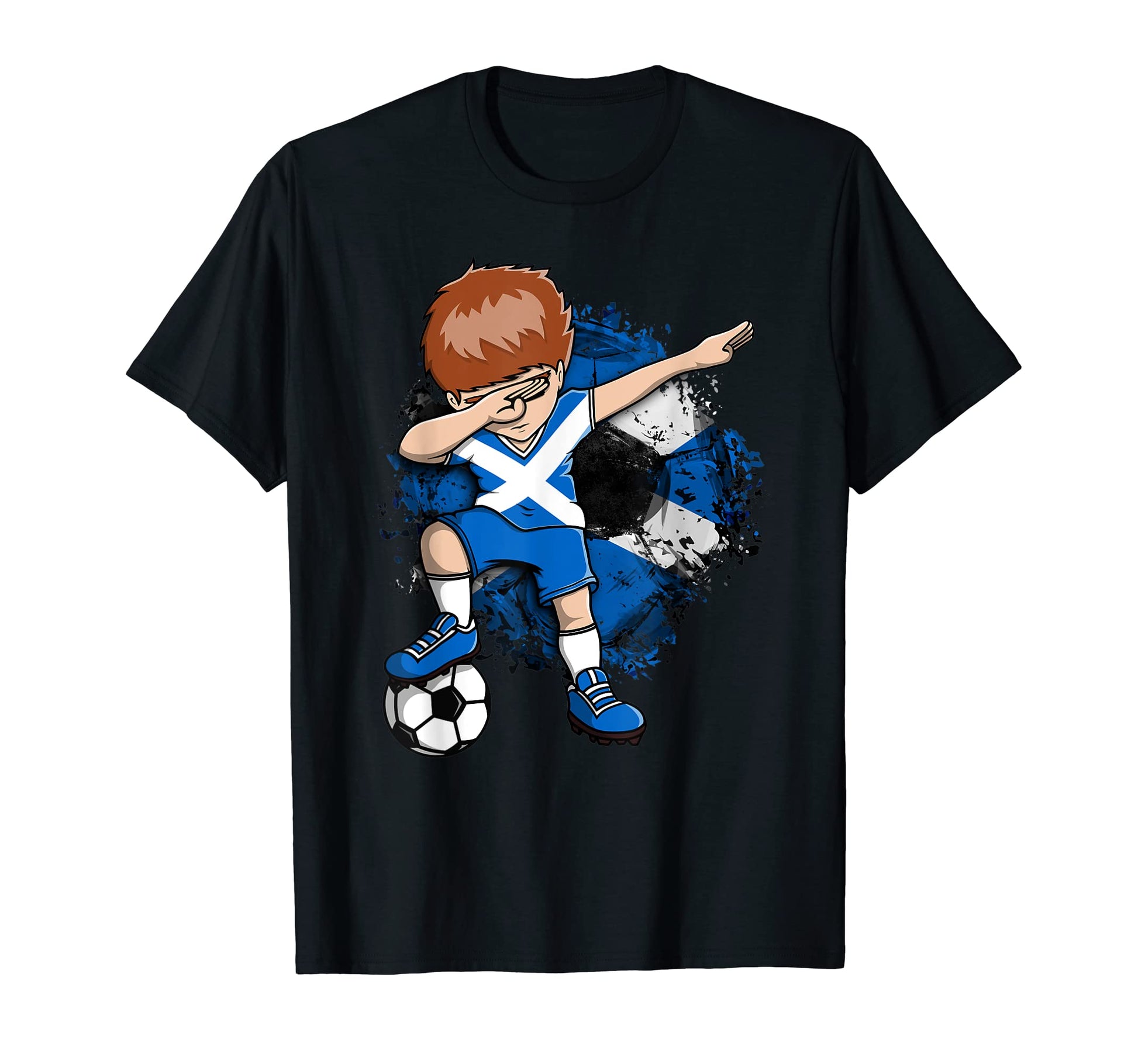 Dabbing Soccer Scotland Jersey T-Shirt - Streetwear Style for Adults - T-Shirt, Sweatshirt, Hoodie
