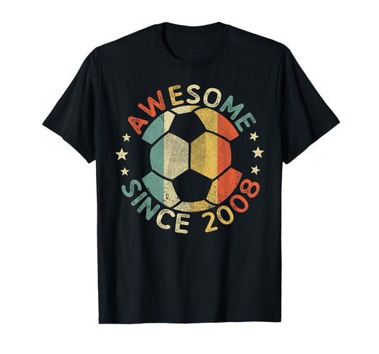 Awesome Since 2008 18Th Birthday 18 T-Shirt - Streetwear Style for Adults - T-Shirt, Sweatshirt, Hoodie