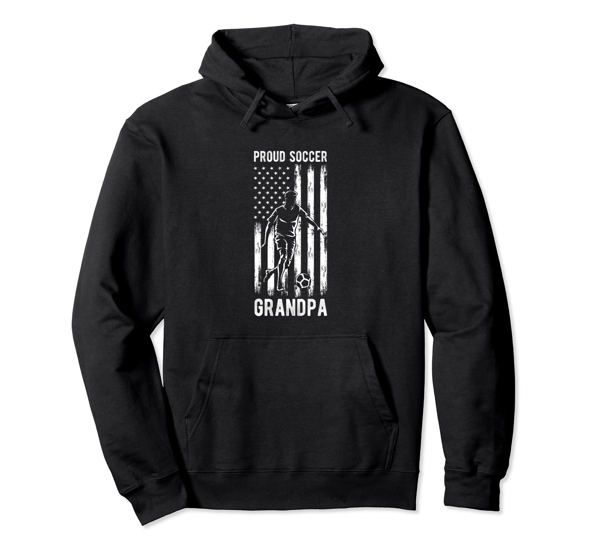 Proud Soccer Grandpa Usa Flag Family Hoodie - Custom Art Print for Adults - T-Shirt, Sweatshirt, Hoodie