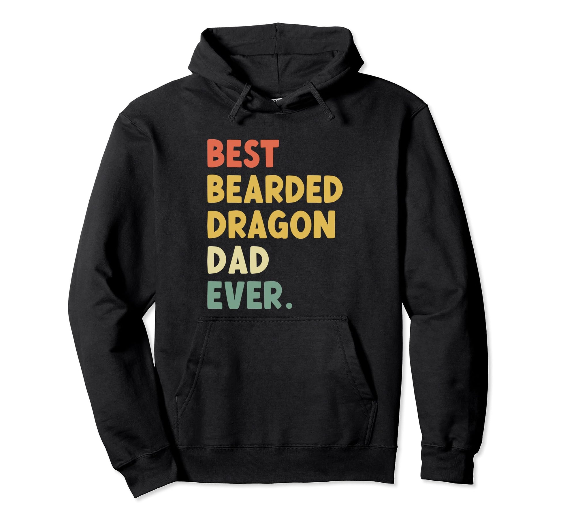 Best Bearded Dragon Dad Ever Reptile Hoodie - Custom Art Print for Adults - T-Shirt, Sweatshirt, Hoodie