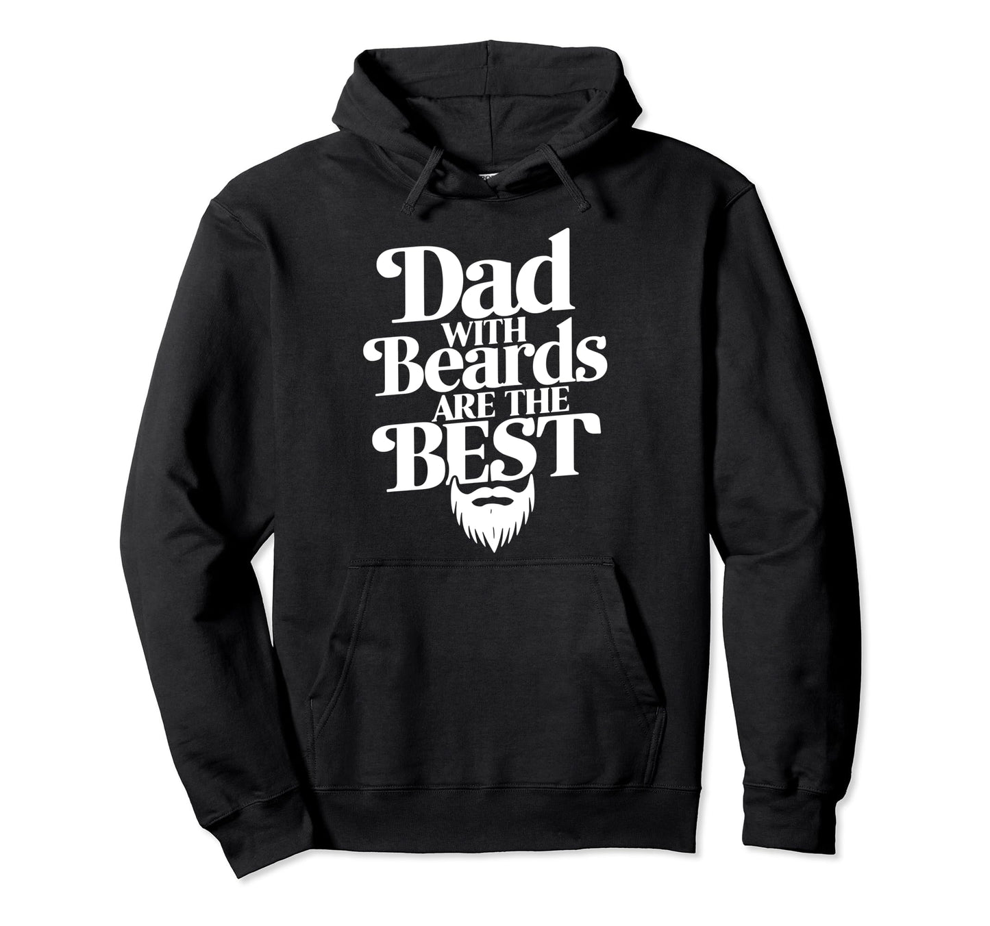 Bearded Dad Novelty Funny Best Beard Hoodie - Novelty Apparel for Adults - T-Shirt, Sweatshirt, Hoodie