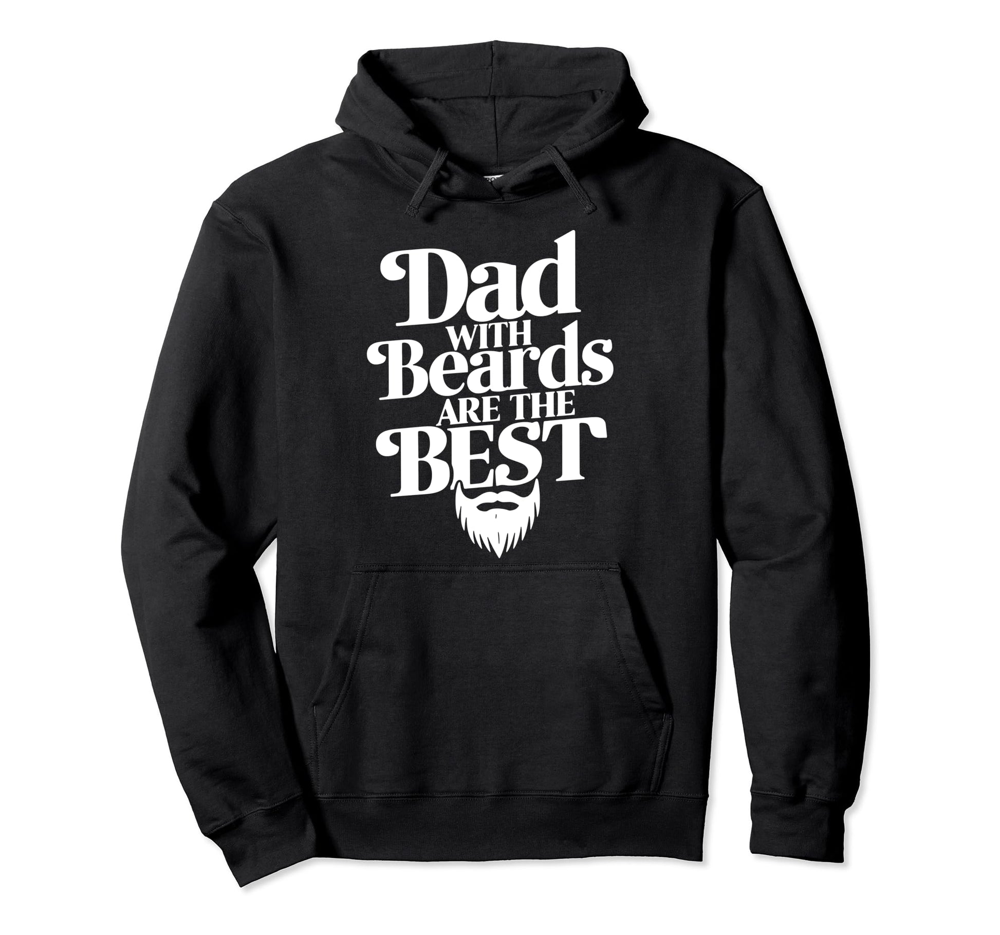 Bearded Dad Novelty Funny Best Beard Hoodie - Novelty Apparel for Adults - T-Shirt, Sweatshirt, Hoodie