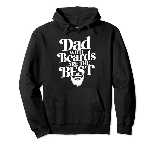 Bearded Dad Novelty Funny Best Beard Hoodie - Novelty Apparel for Adults - T-Shirt, Sweatshirt, Hoodie