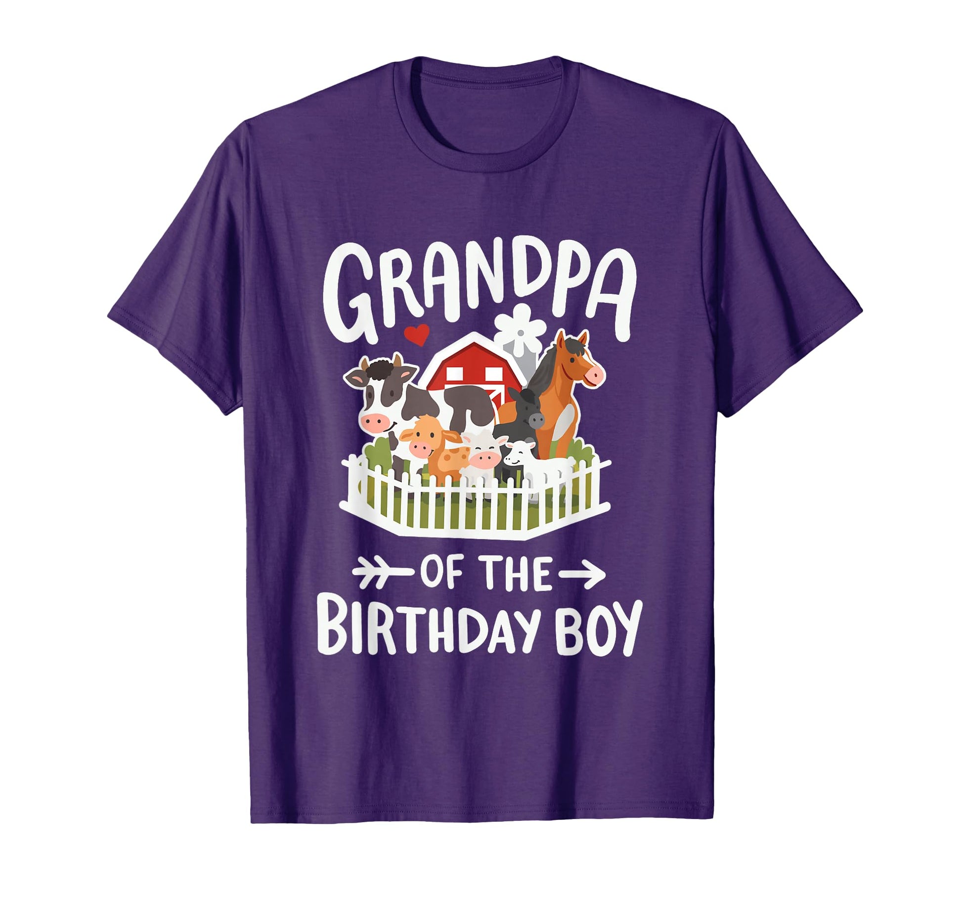 Grandpa Birthday Farm Animal Bday T-Shirt - Fun Novelty Design Unisex - T-Shirt, Sweatshirt, Hoodie