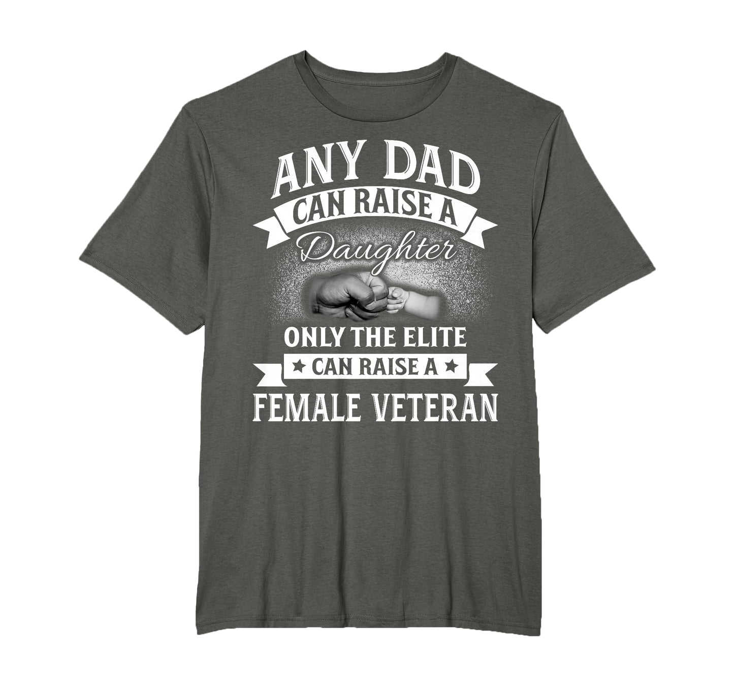 Proud Female Veteran Dad Military T-Shirt - Minimalist Print Men Women - T-Shirt, Sweatshirt, Hoodie