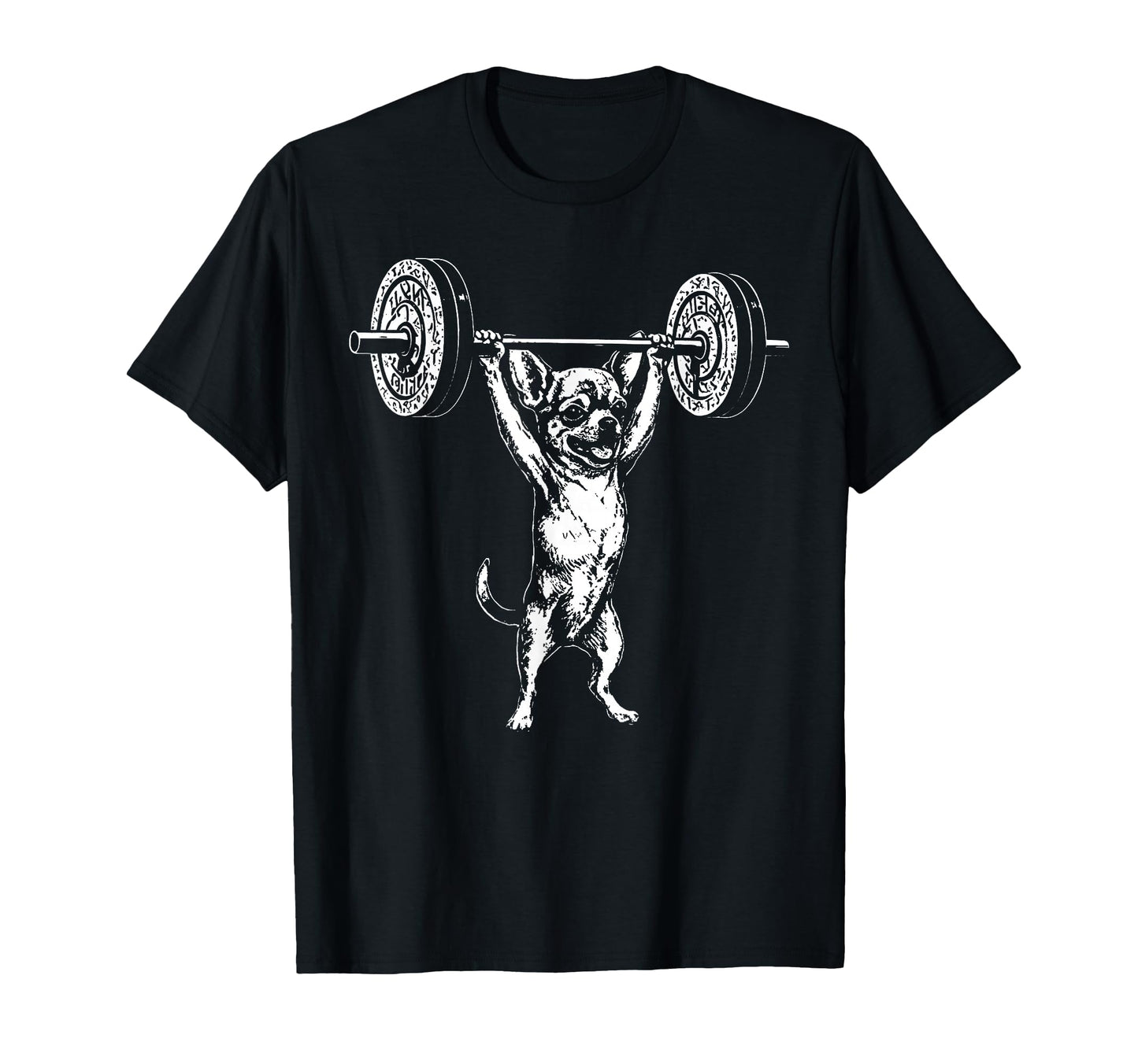 Chihuahua Lifting Weight Lifting Gym Dog T-Shirt - Graphic Print Men Women - T-Shirt, Sweatshirt, Hoodie