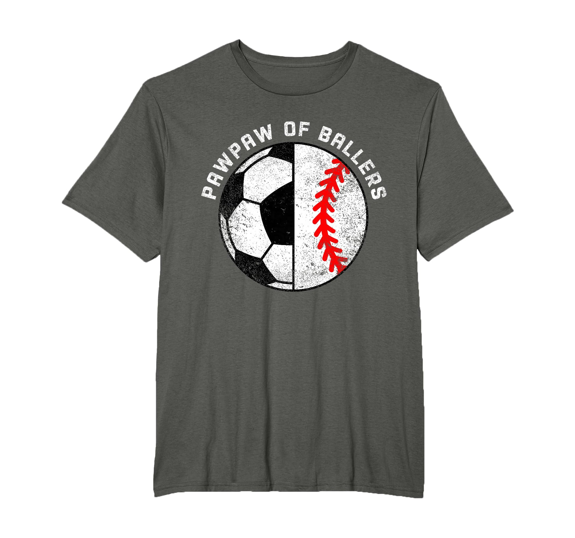 Pawpaw Ballers Funny Soccer Baseball T-Shirt - Graphic Print for Adults - T-Shirt, Sweatshirt, Hoodie