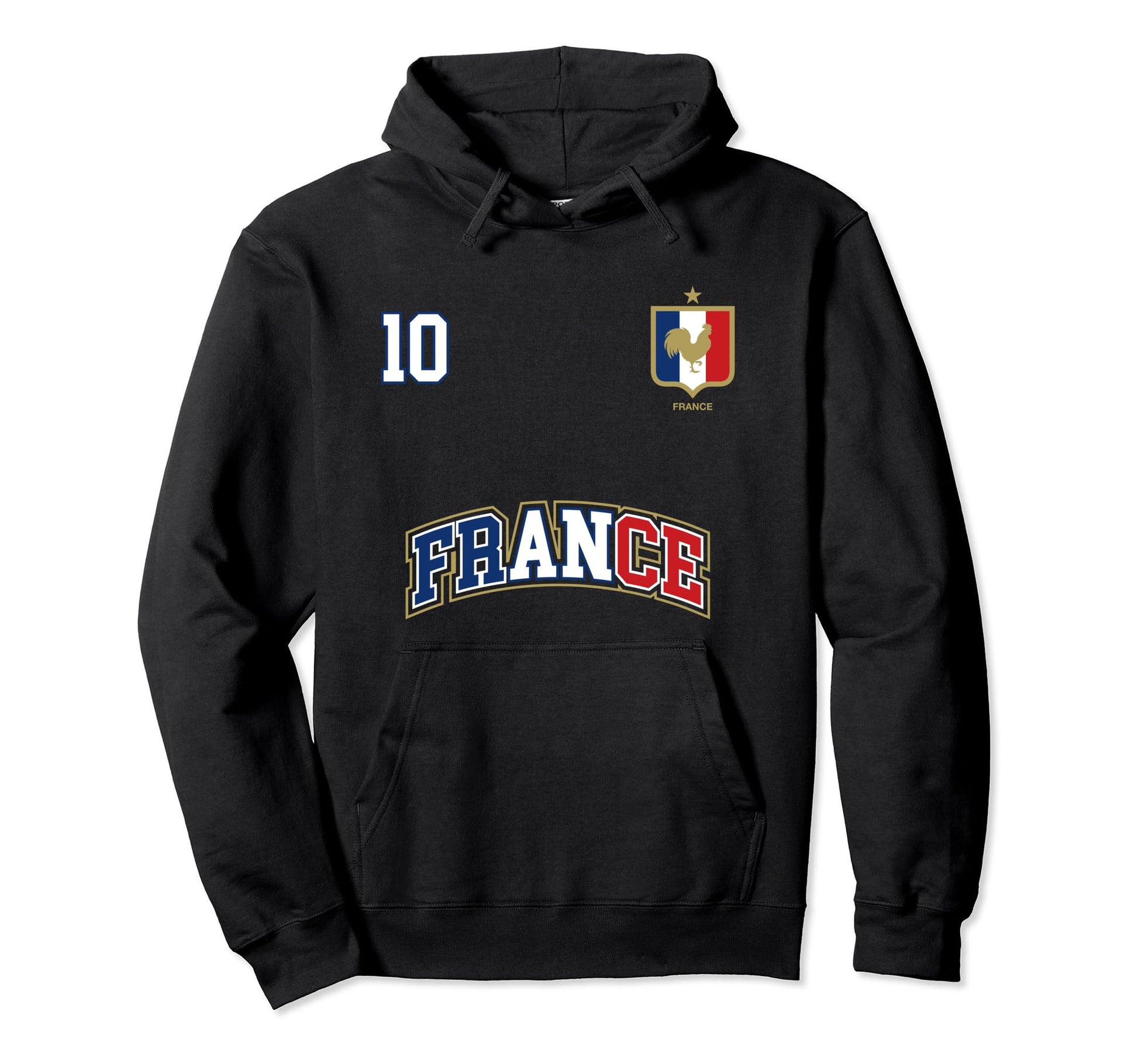 France Number 10 Soccer Team Sports French Hoodie - Novelty Apparel Unisex - T-Shirt, Sweatshirt, Hoodie