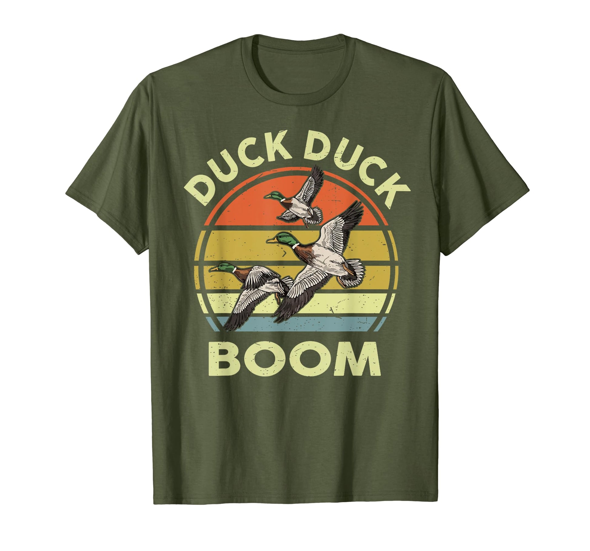 Hunting Duck Boom Funny Hunter Dad T-Shirt - Minimalist Print for Adults - T-Shirt, Sweatshirt, Hoodie
