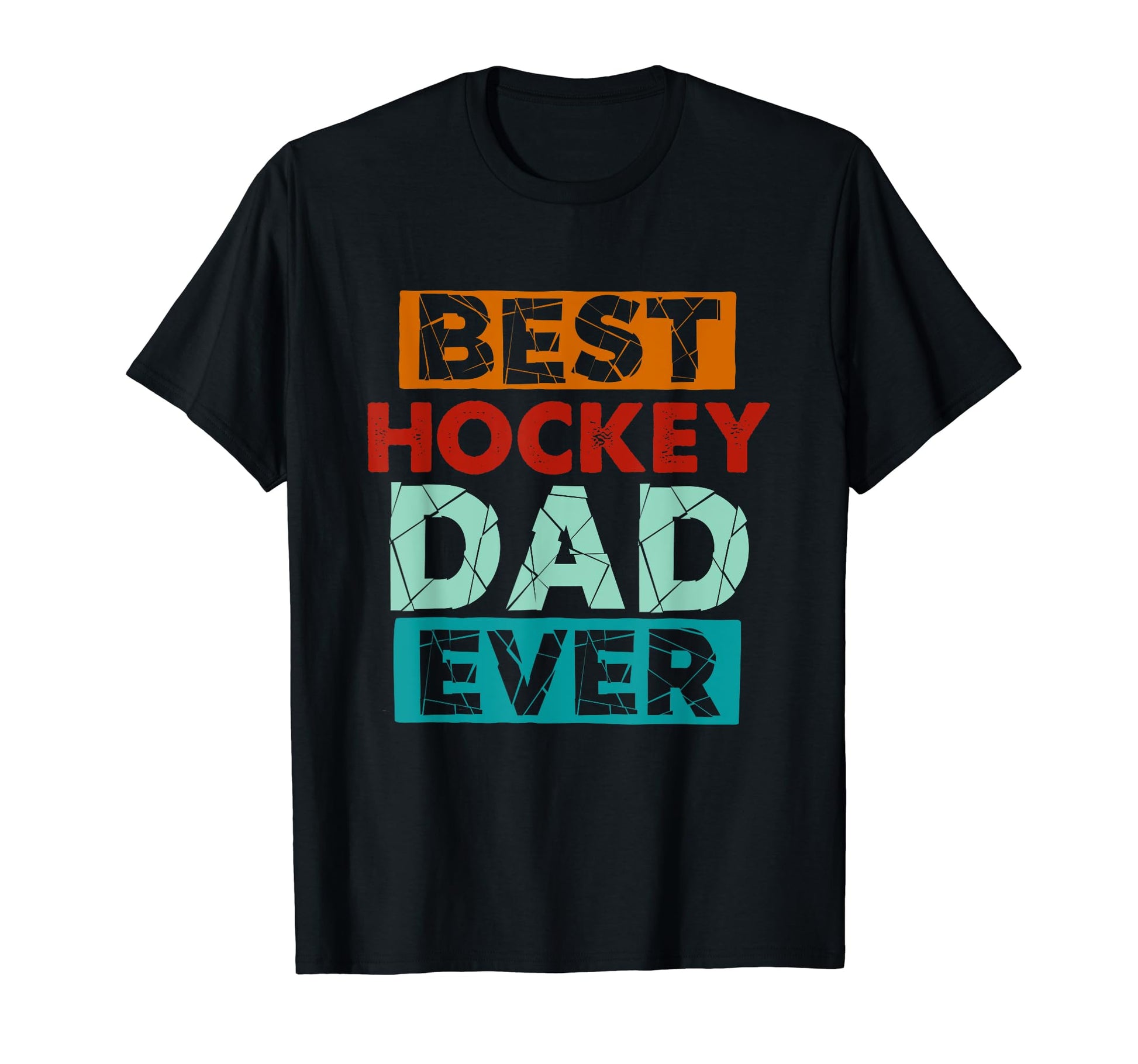 Best Hockey Dad Ever Funny Hockey Dad T-Shirt - Graphic Print for Adults - T-Shirt, Sweatshirt, Hoodie