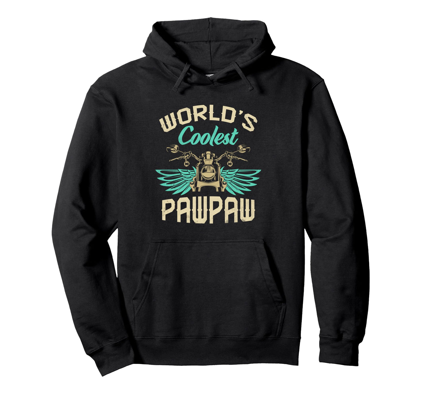 Worlds Coolest Pawpaw Motorcycle Hoodie - Fun Novelty Design Unisex - T-Shirt, Sweatshirt, Hoodie