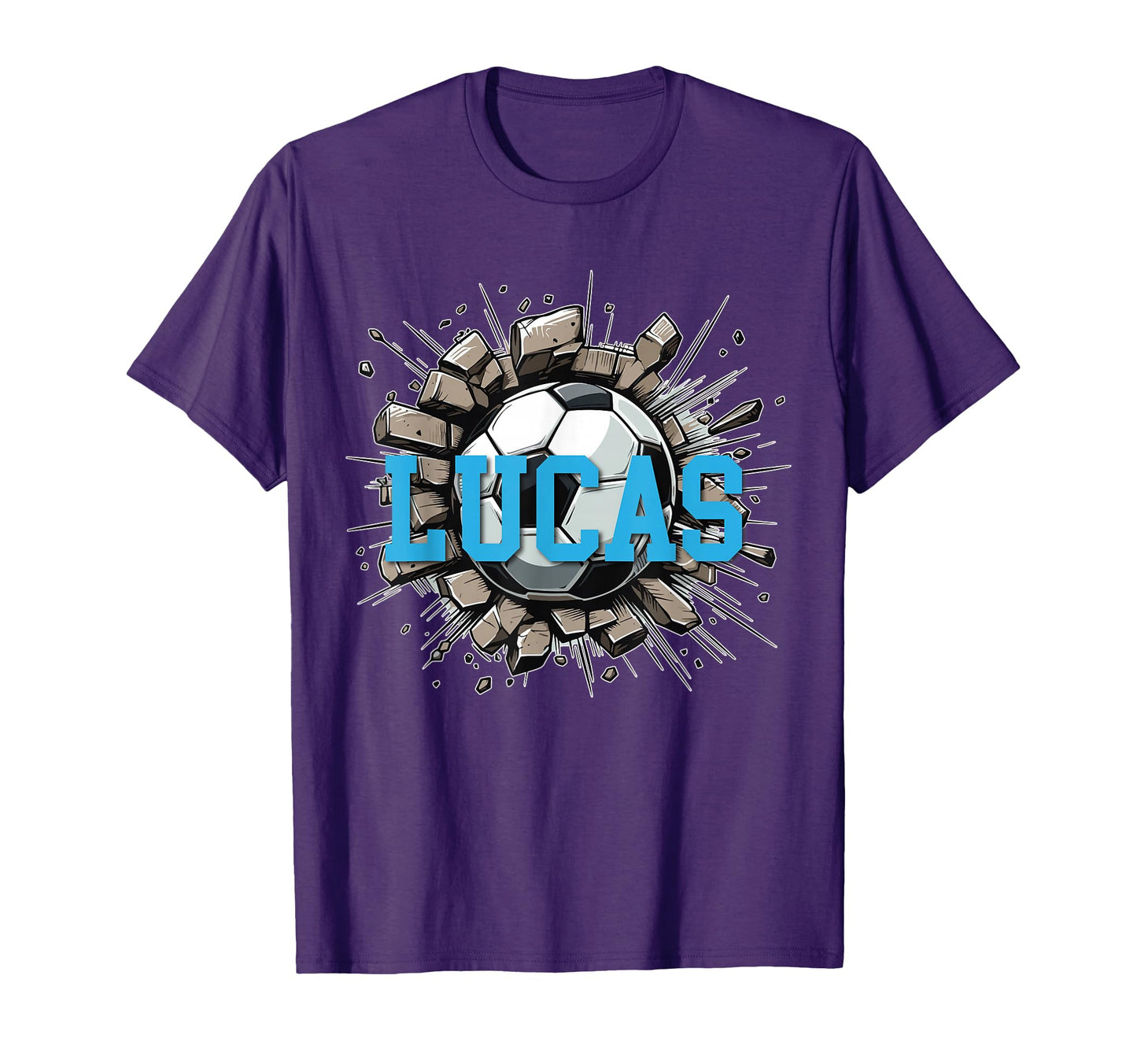 Lucas Personalized Name Soccer Sports T-Shirt - Graphic Print Men Women - T-Shirt, Sweatshirt, Hoodie