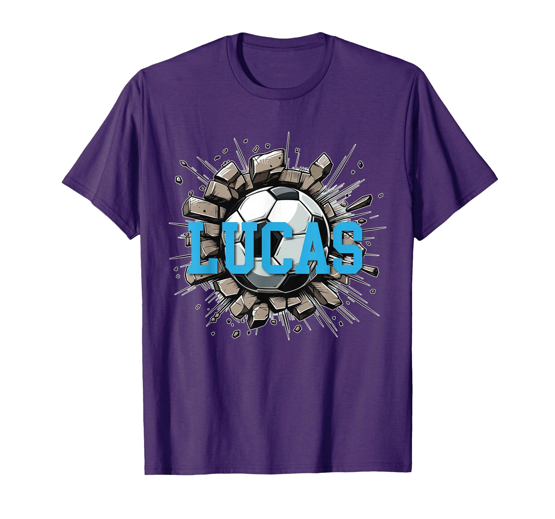 Lucas Personalized Name Soccer Sports T-Shirt - Graphic Print Men Women - T-Shirt, Sweatshirt, Hoodie