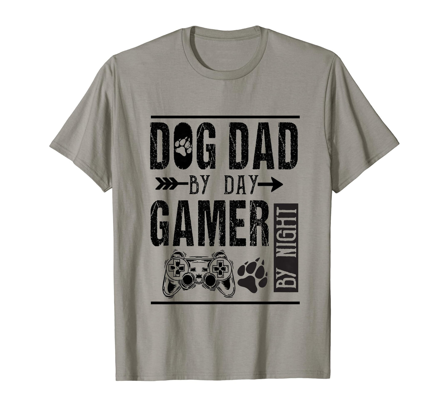 Mens Dog Dad Day Gamer Night Fathers Day T-Shirt - Minimalist Print Unisex - T-Shirt, Sweatshirt, Hoodie