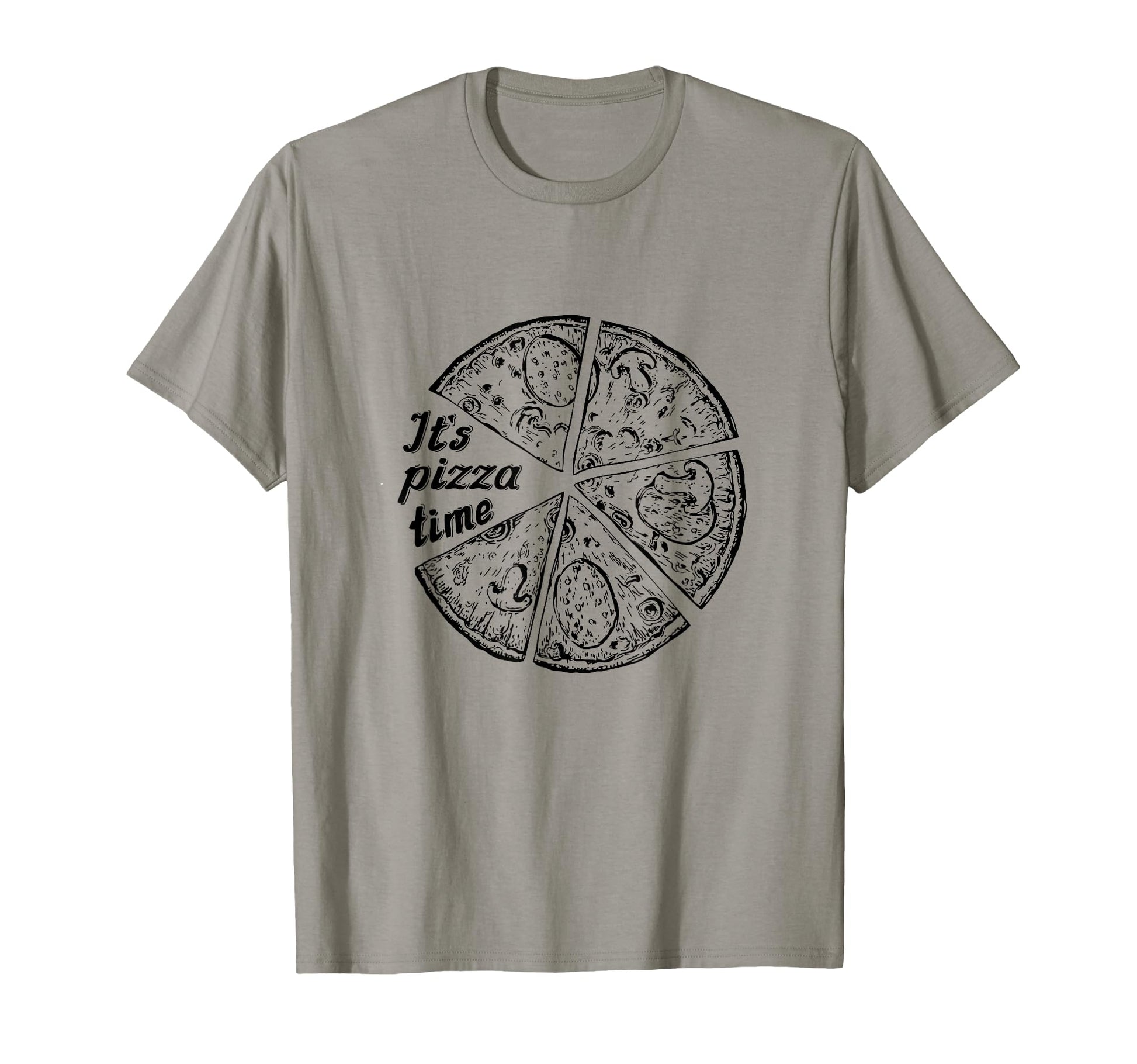 Its Pizza Time Pizza Motif Hoodie - Minimalist Print Men Women - T-Shirt, Sweatshirt, Hoodie