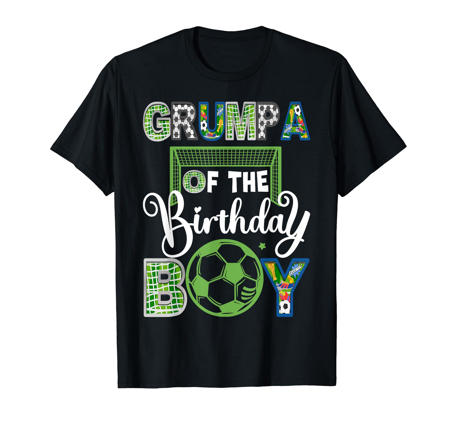 Grumpa Birthday Soccer Baller T-Shirt - Custom Art Print for Adults - T-Shirt, Sweatshirt, Hoodie