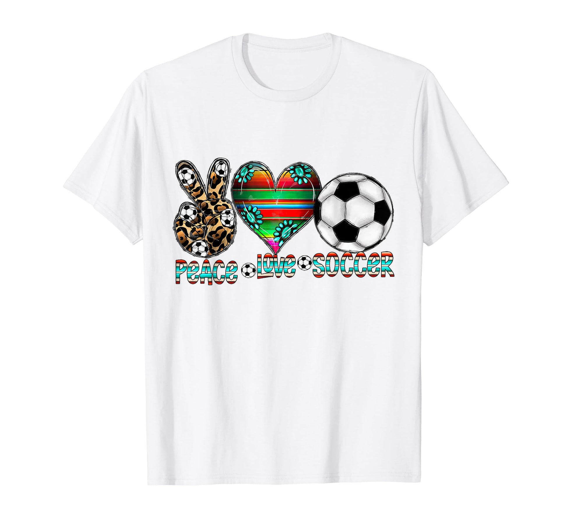 Peace Love Soccer Mom Dad Brother Sister T-Shirt - Streetwear Style Unisex - T-Shirt, Sweatshirt, Hoodie