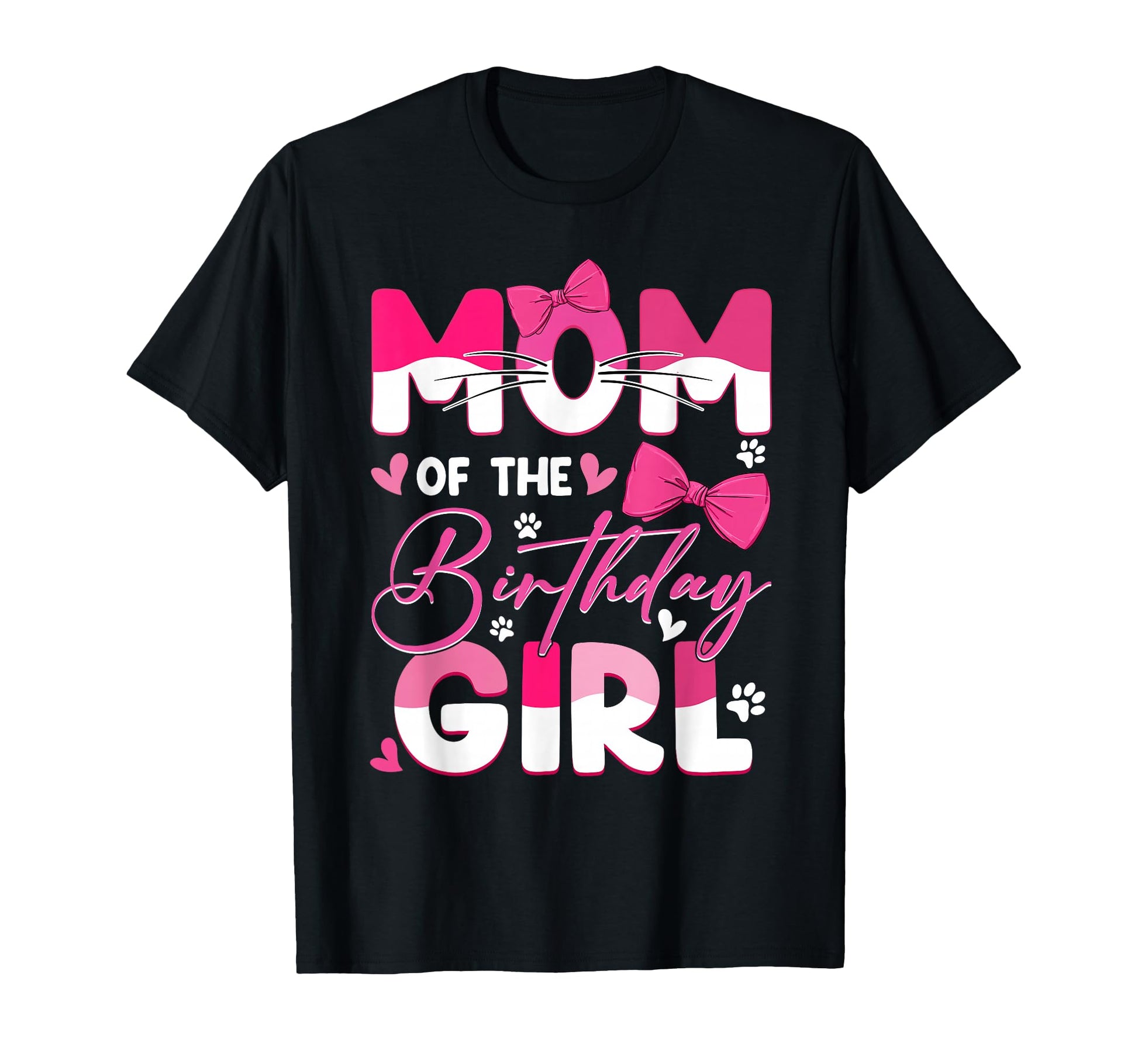 Mom Birthday Cat Kitty Family Matching T-Shirt - Graphic Print Unisex - T-Shirt, Sweatshirt, Hoodie