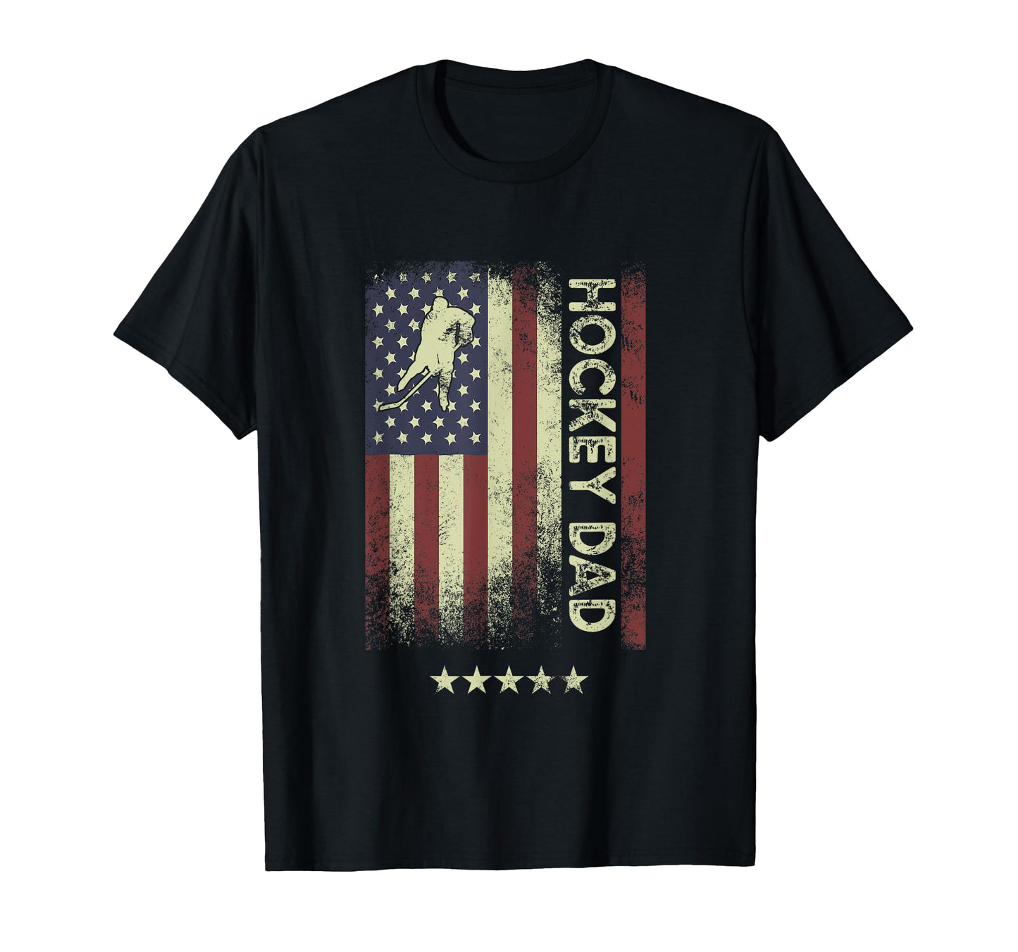 Usa American Flag Hockey Dad T-Shirt - Unique Graphic for Adults - T-Shirt, Sweatshirt, Hoodie