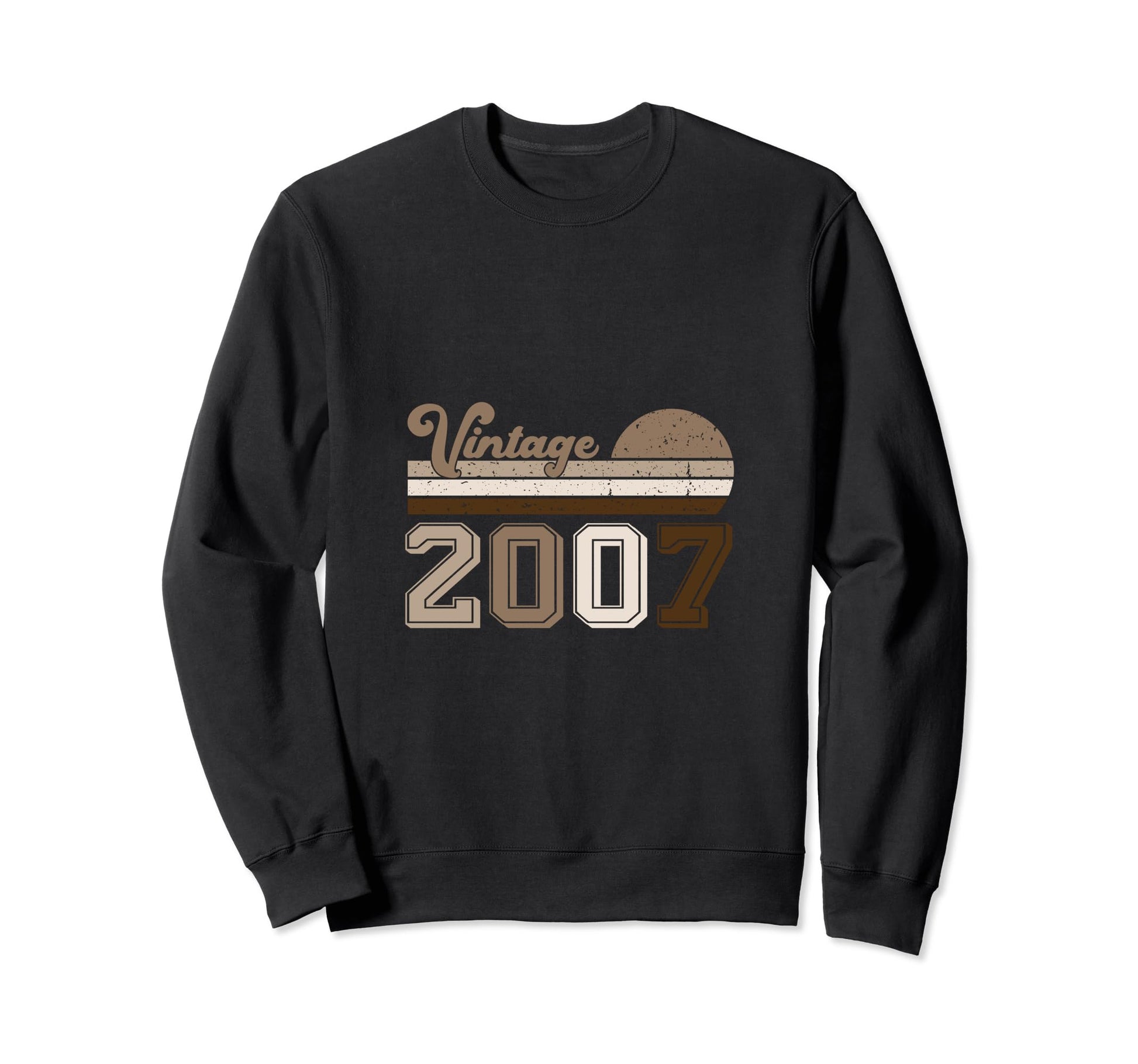 Year 2007 Gift Birthday Mom Dad Sweatshirt - Aesthetic Graphic for Adults - T-Shirt, Sweatshirt, Hoodie