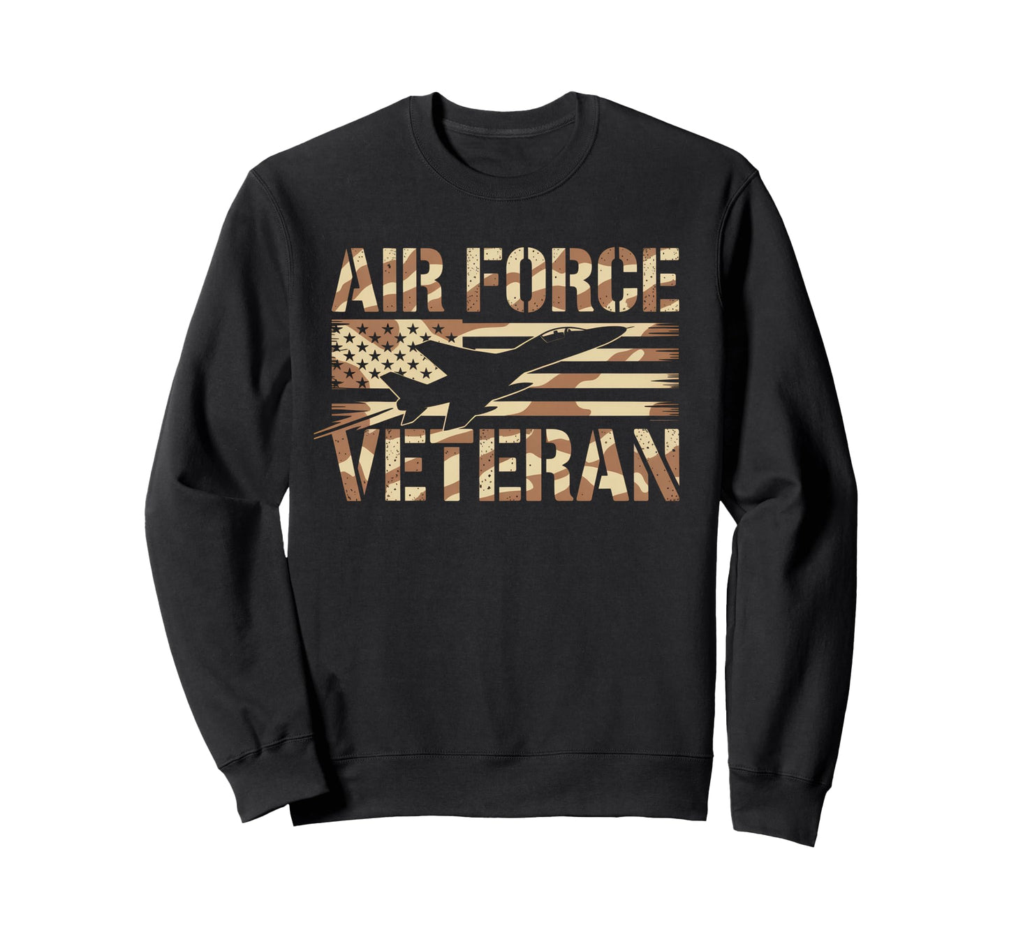 Air Force Veteran Us American Flag Dad Sweatshirt - Trendy Graphic Unisex - T-Shirt, Sweatshirt, Hoodie