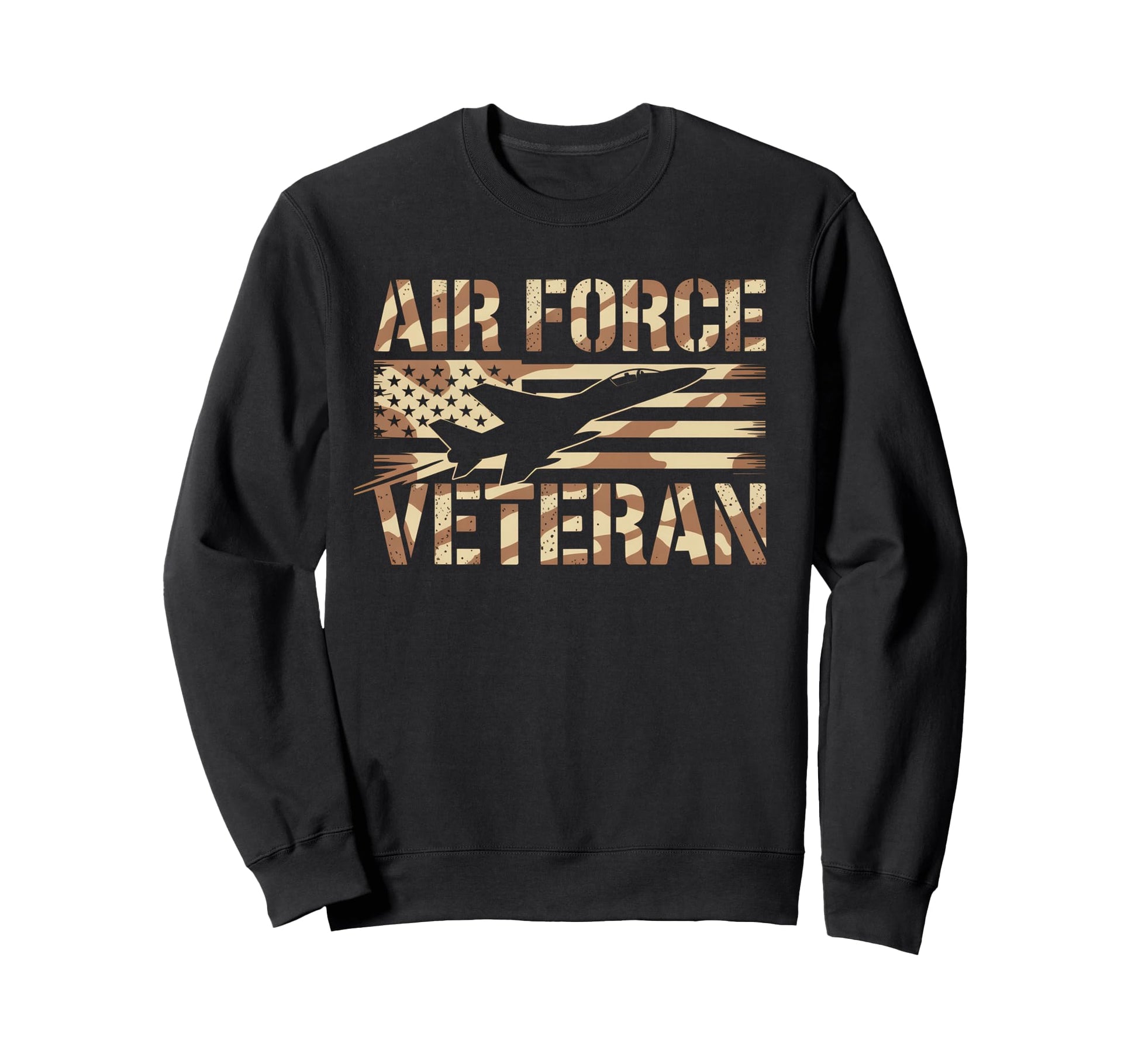 Air Force Veteran Us American Flag Dad Sweatshirt - Trendy Graphic Unisex - T-Shirt, Sweatshirt, Hoodie