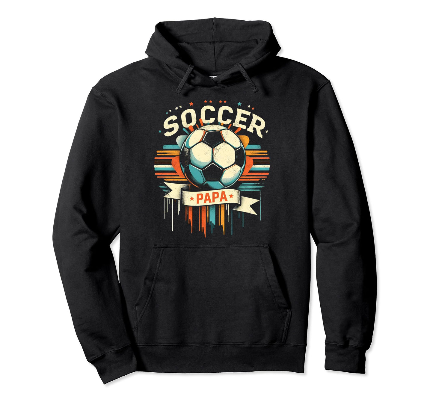 Soccer Papa Family Matching Dad Hoodie - Casual Everyday Wear Men Women - T-Shirt, Sweatshirt, Hoodie