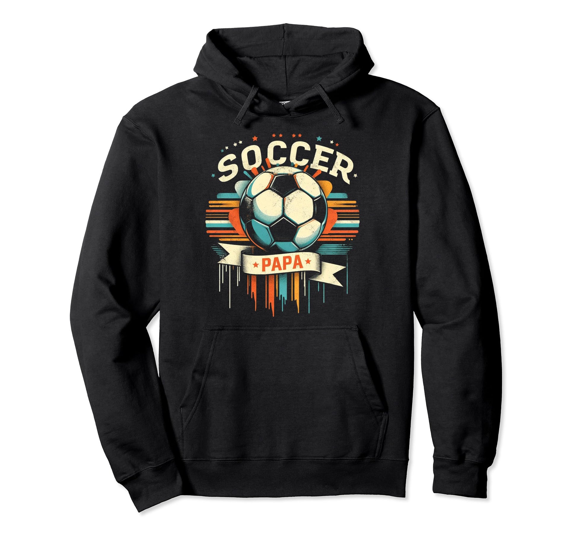 Soccer Papa Family Matching Dad Hoodie - Casual Everyday Wear Men Women - T-Shirt, Sweatshirt, Hoodie