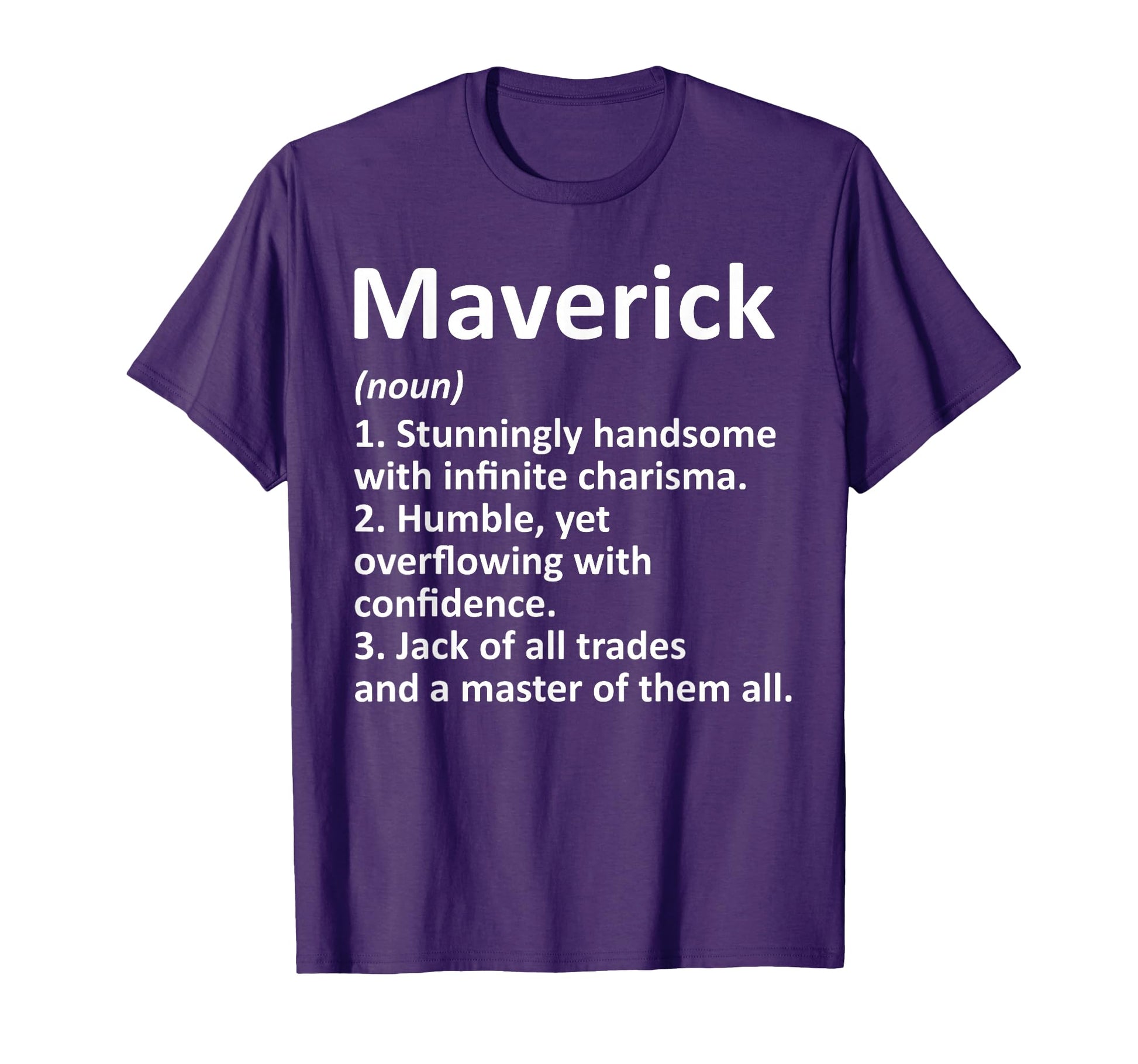 Maverick Definition Personalized T-Shirt - Minimalist Print for Adults - T-Shirt, Sweatshirt, Hoodie