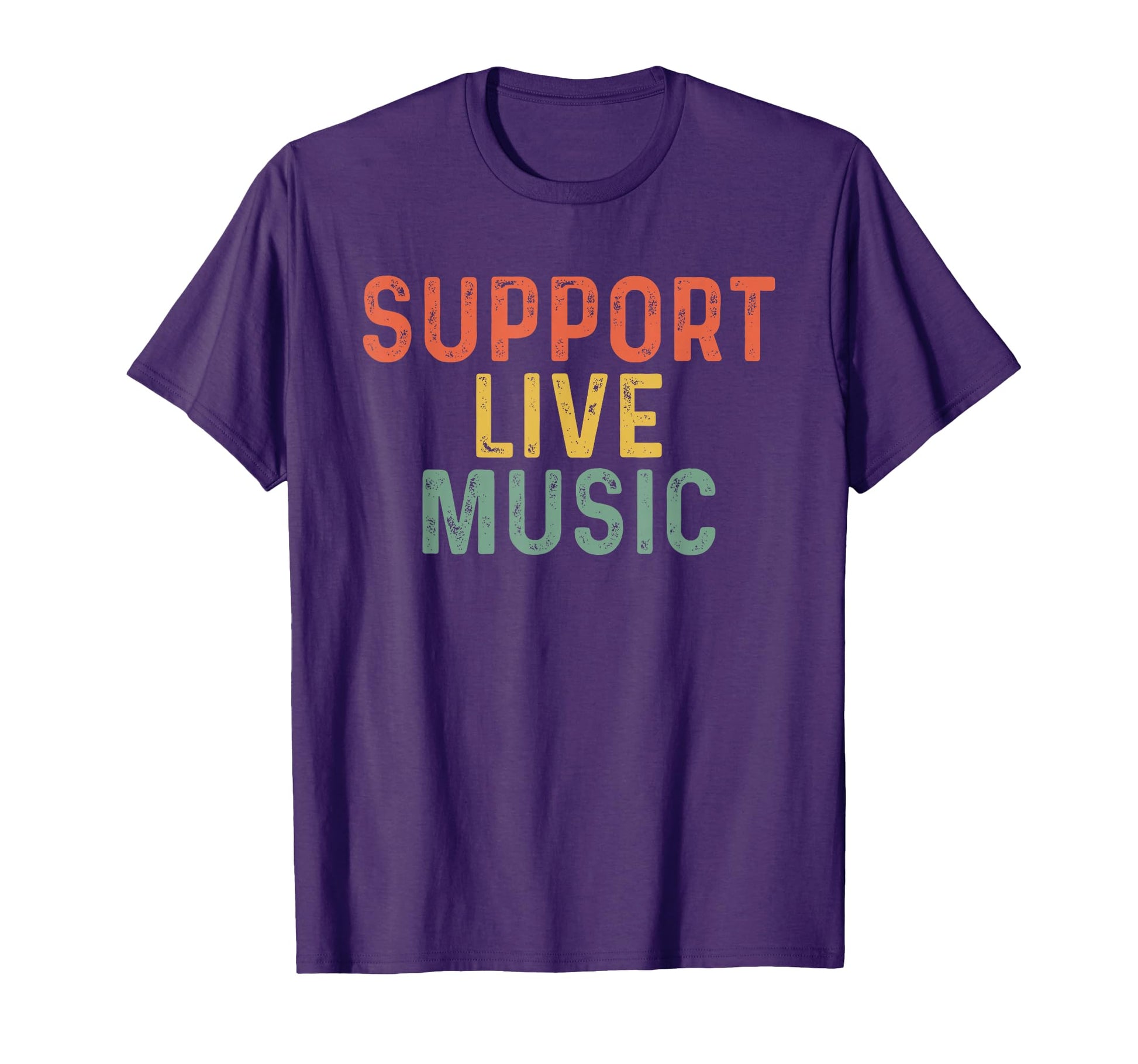 Support Live Music Musicians T-Shirt - Minimalist Print for Adults - T-Shirt, Sweatshirt, Hoodie