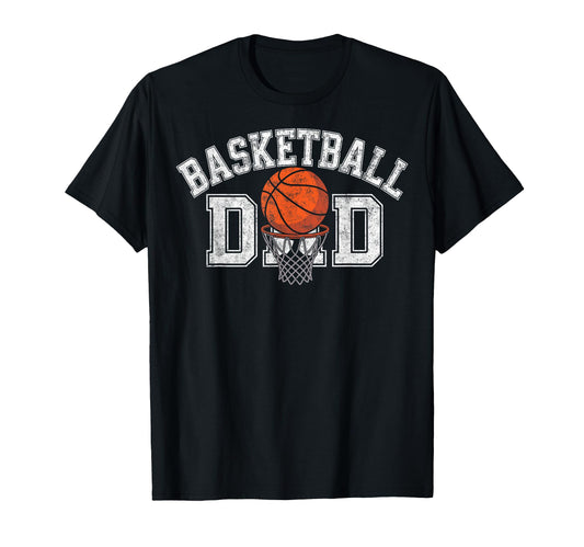 Basketball Player Dad Father Hoops T-Shirt - Minimalist Print for Adults - T-Shirt, Sweatshirt, Hoodie