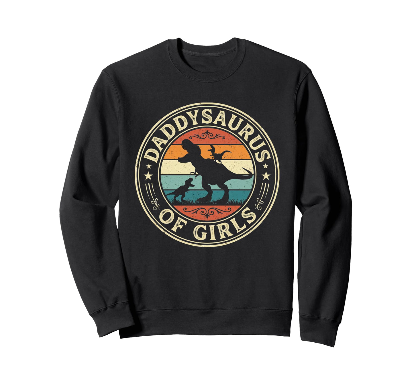 Daddy Saurus Daughter Dad Fathers Day Dad Sweatshirt - Graphic Print Unisex - T-Shirt, Sweatshirt, Hoodie
