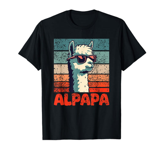 Alpapa Fathers Day Best Dad Alpaca T-Shirt - Aesthetic Graphic Men Women - T-Shirt, Sweatshirt, Hoodie