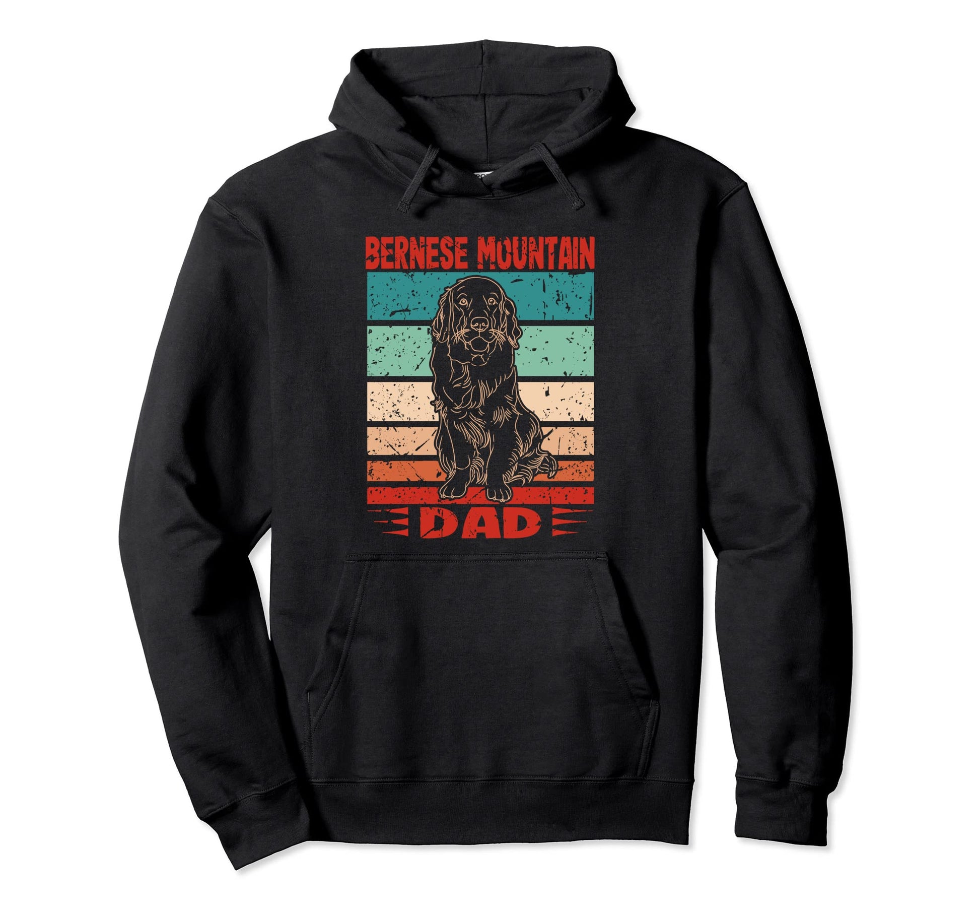 Dog Berner Dad Bernese Mountain Dad Hoodie - Streetwear Style for Adults - T-Shirt, Sweatshirt, Hoodie