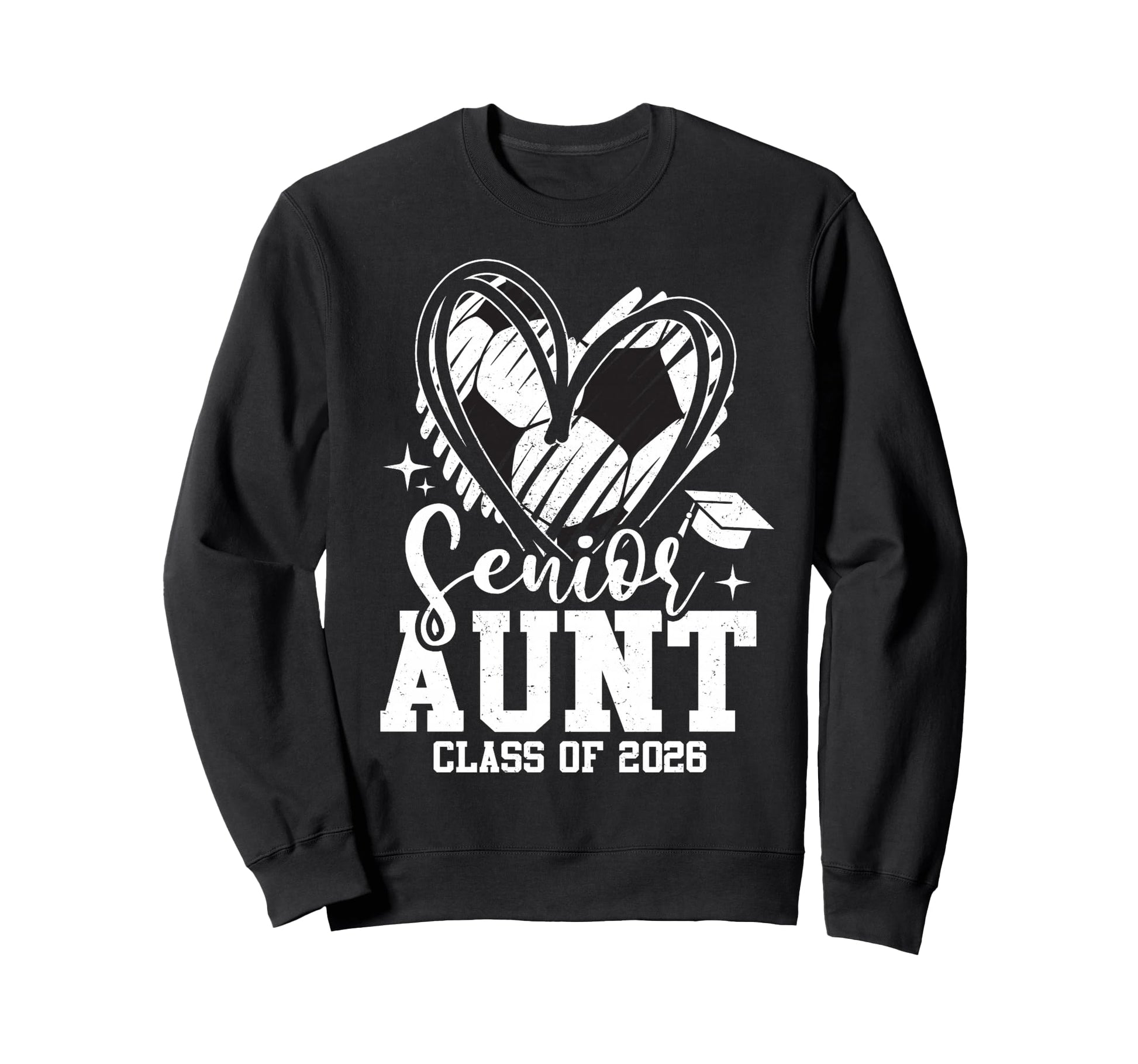 Senior Aunt Class 2026 Soccer Sweatshirt - Graphic Print for Adults - T-Shirt, Sweatshirt, Hoodie