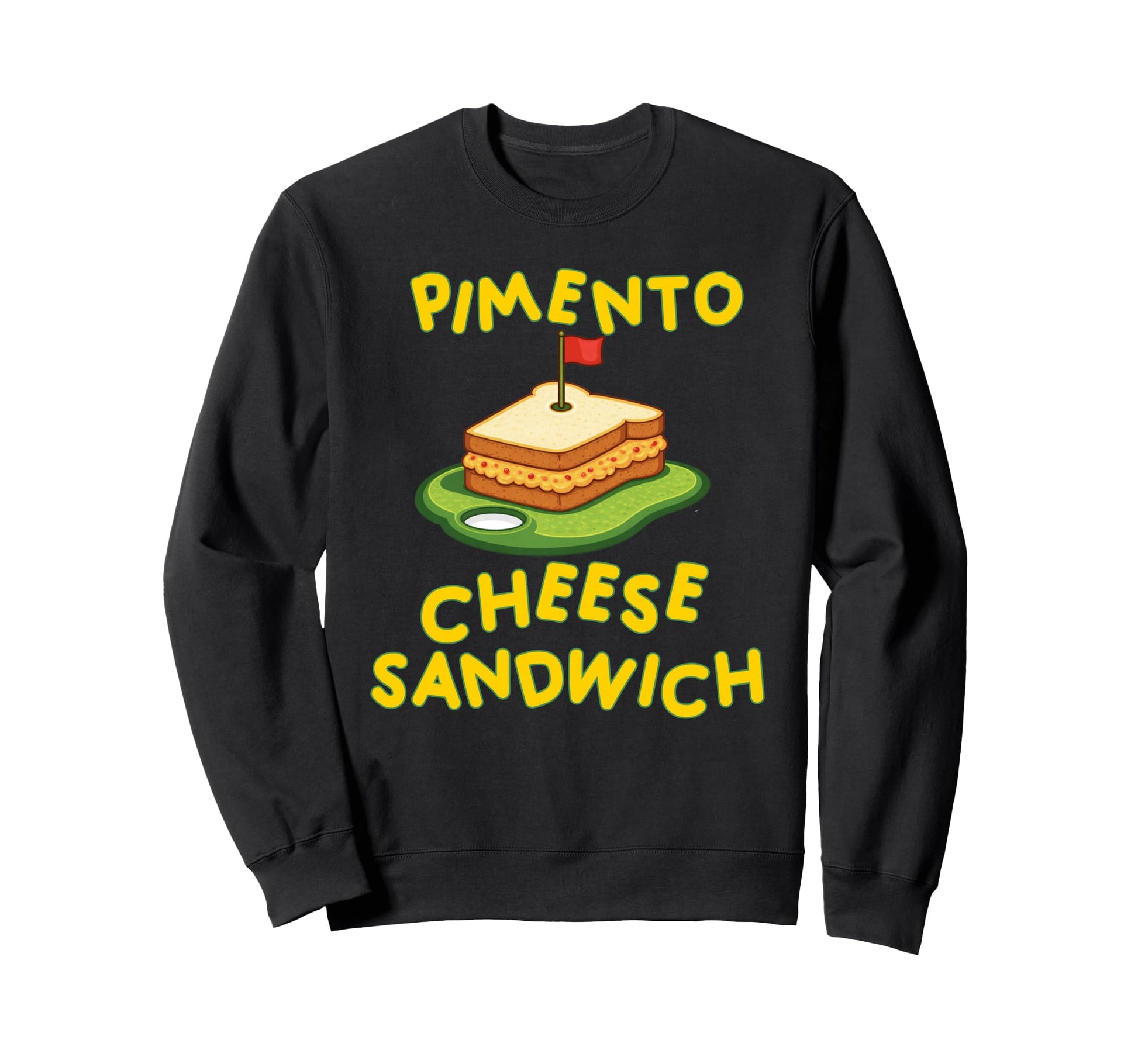Pimento Cheese Sandwich Golf Sweatshirt - Casual Everyday Wear Men Women - T-Shirt, Sweatshirt, Hoodie