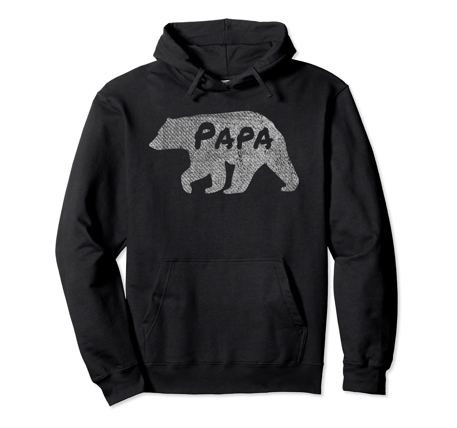 Papa Bear Distressed Usa Black Bear Hoodie - Aesthetic Graphic for Adults - T-Shirt, Sweatshirt, Hoodie
