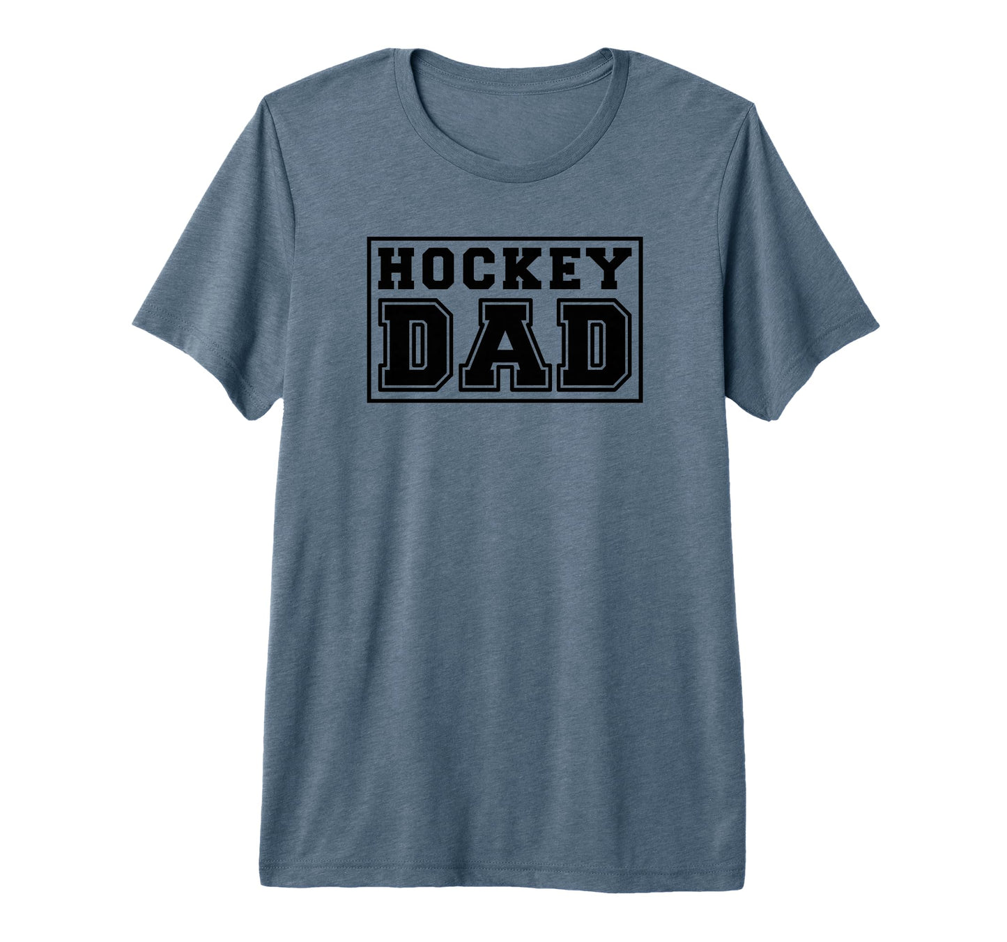 Hockey Dad Funny Hockey Tri Blend T-Shirt - Novelty Apparel Unisex - T-Shirt, Sweatshirt, Hoodie