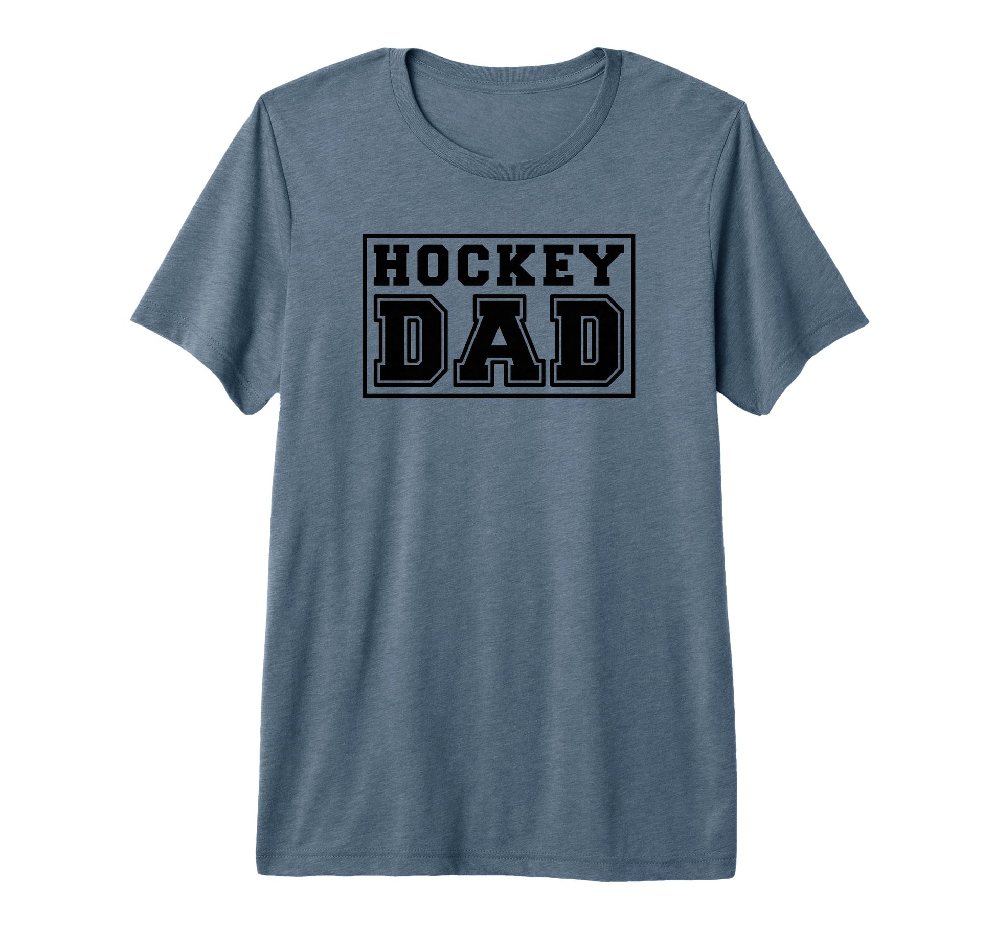 Hockey Dad Funny Hockey Tri Blend T-Shirt - Novelty Apparel Unisex - T-Shirt, Sweatshirt, Hoodie