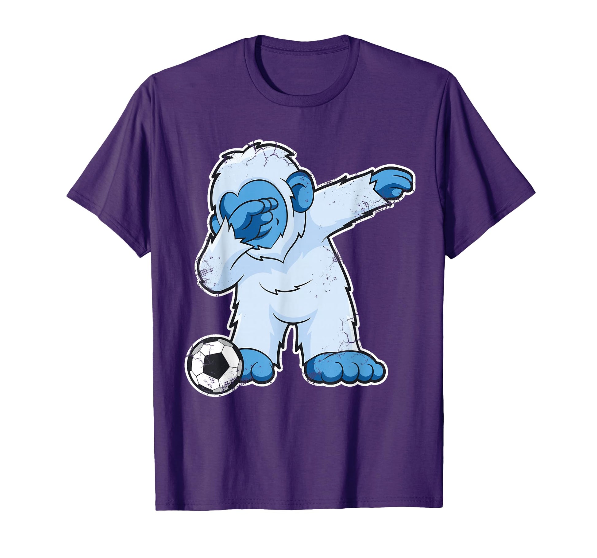Soccer Dabbing Bigfoot Yeti Abominable T-Shirt - Fun Novelty Design Unisex - T-Shirt, Sweatshirt, Hoodie