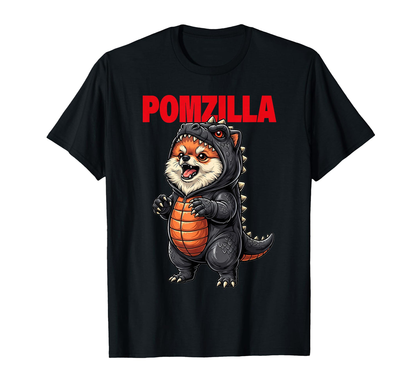 Pomzilla Pomeranian Puppy Dog Moms T-Shirt - Fun Novelty Design for Adults - T-Shirt, Sweatshirt, Hoodie