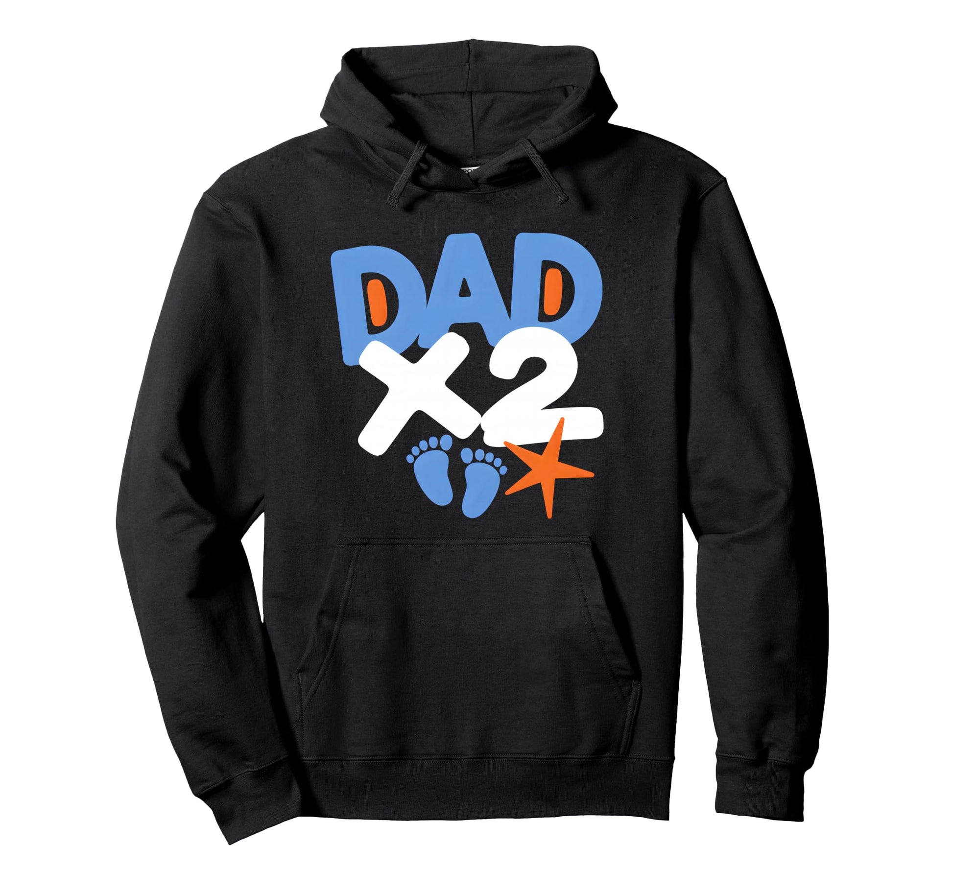Dad X2 Twin Dad Hoodie - Graphic Print Unisex - T-Shirt, Sweatshirt, Hoodie