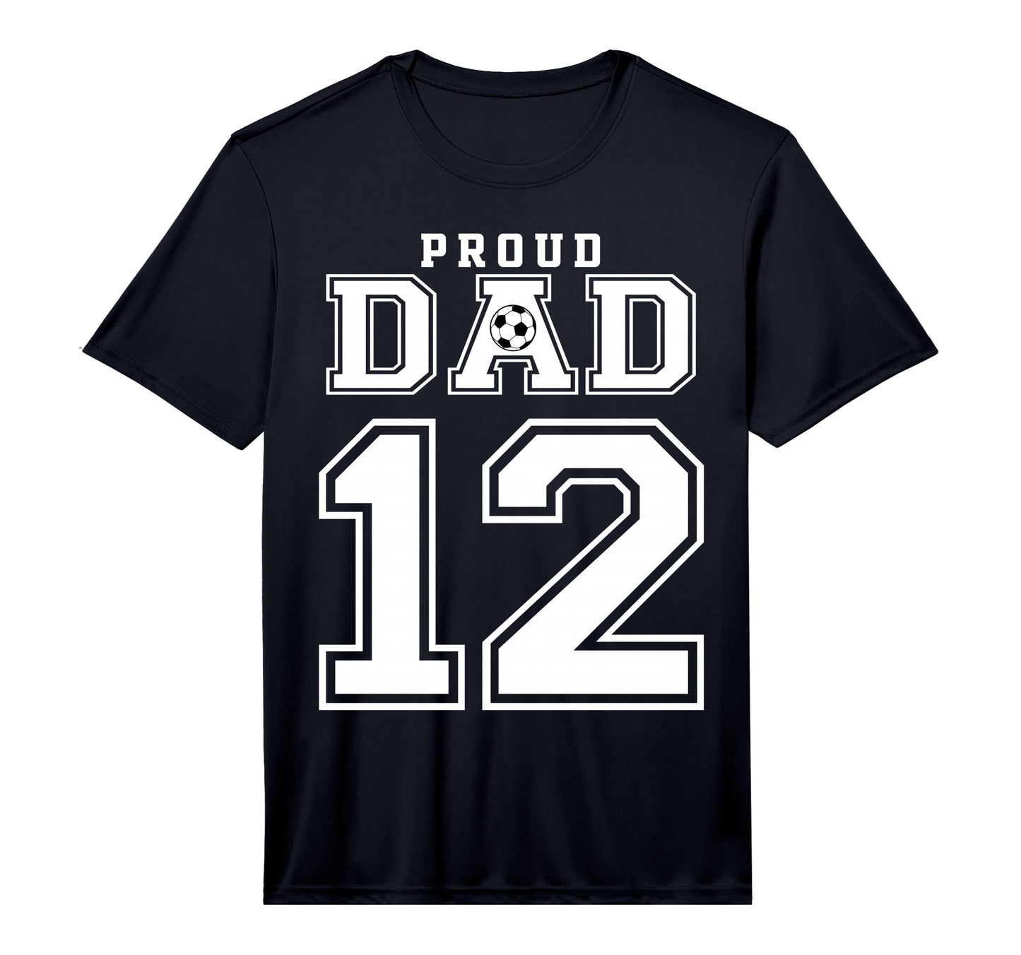 Number 12 Custom Proud Soccer Futbol T-Shirt - Novelty Apparel Men Women - T-Shirt, Sweatshirt, Hoodie